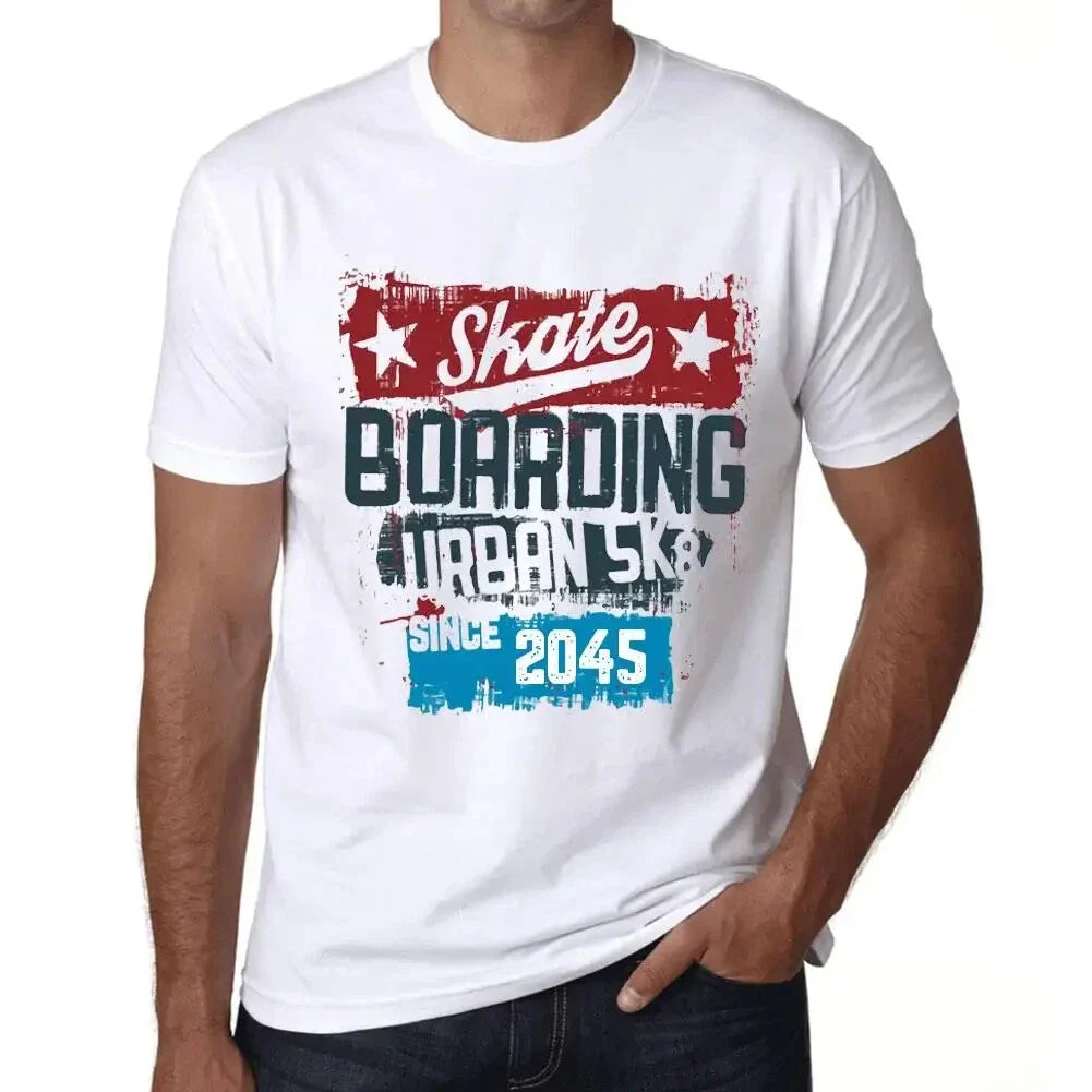 Men's Graphic T-Shirt Urban Skateboard Since 2045 Eco-Friendly Limited Edition Unisex T-shirt, Sweatshirt, Hoodie, Long Sleeve Tee - T-Shirt, Sweatshirt, Hoodie