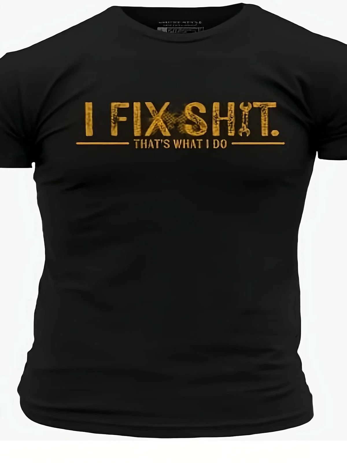 2 BUSINESS DAYS' "I Fix Sht" Distressed Print T-Shirt - Soft Breathable Cotton C Unisex T-shirt, Sweatshirt, Hoodie, Long Sleeve Tee - T-Shirt, Sweatshirt, Hoodie