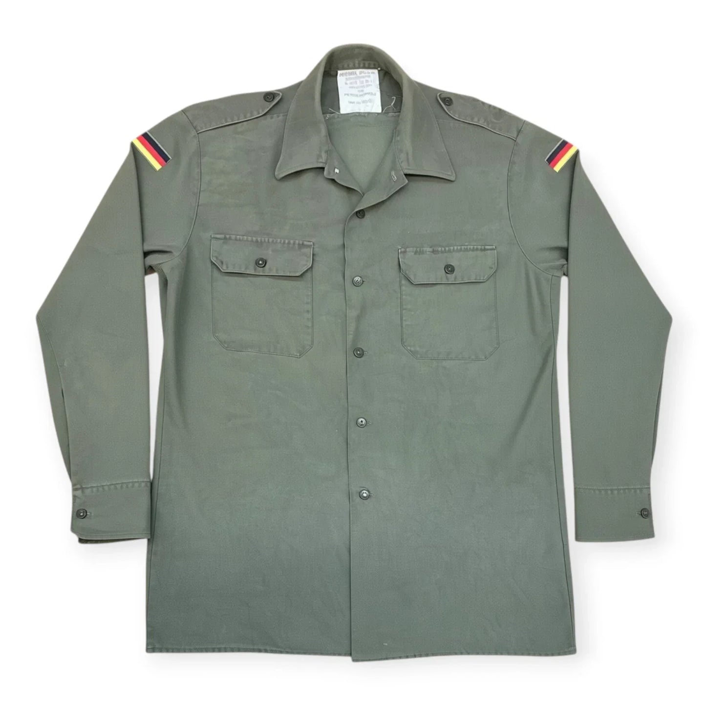 Vintage West German Army Bundeswehr Field Shirt / Olive Drab / Issued / Sm-L Unisex T-shirt, Sweatshirt, Hoodie, Long Sleeve Tee - T-Shirt, Sweatshirt, Hoodie