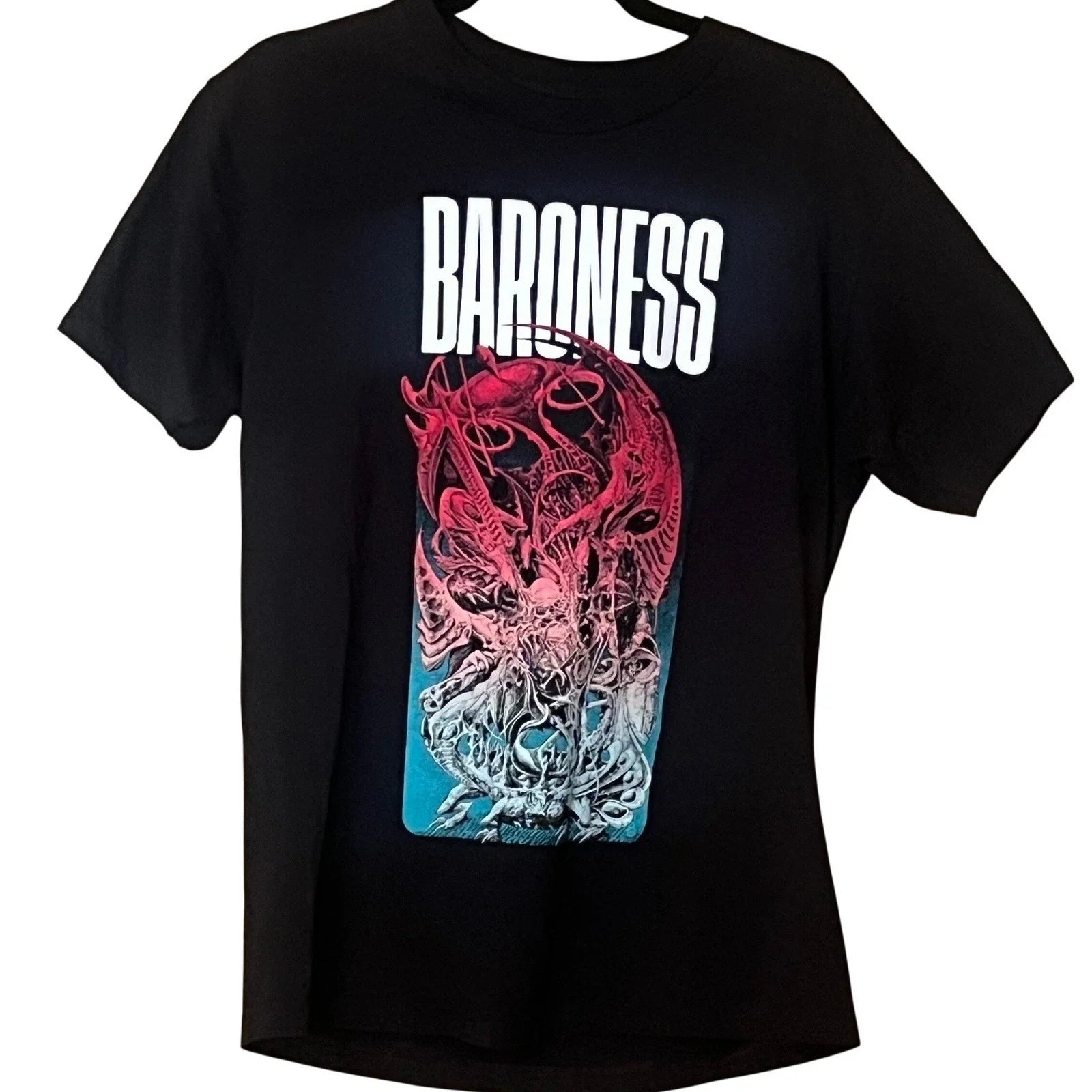 Baroness T-Shirt Black Red & Blue Tour Graphic Band Tee Size M Unisex T-shirt, Sweatshirt, Hoodie, Long Sleeve Tee - T-Shirt, Sweatshirt, Hoodie