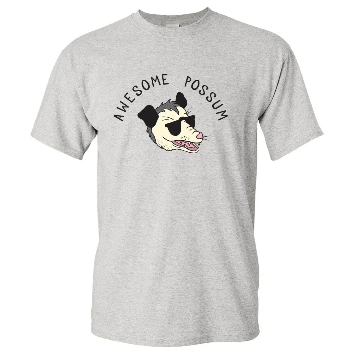 Awesome Possum - Funny Animal Dad Joke Cotton Short Sleeve T-Shirt Unisex T-shirt, Sweatshirt, Hoodie, Long Sleeve Tee - T-Shirt, Sweatshirt, Hoodie