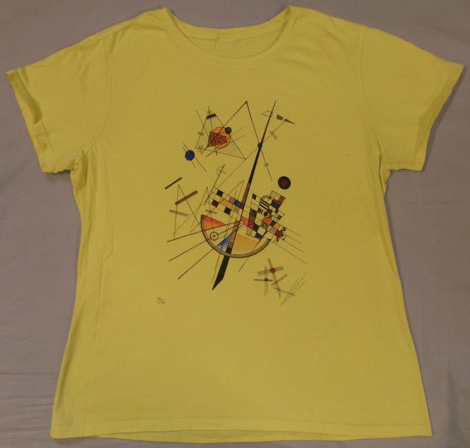WASSILY KANDINSKY ART T SHIRT SzS DELICATE TERSION 1923 ZARTE SPANNUNG MODERN Unisex T-shirt, Sweatshirt, Hoodie, Long Sleeve Tee - T-Shirt, Sweatshirt, Hoodie