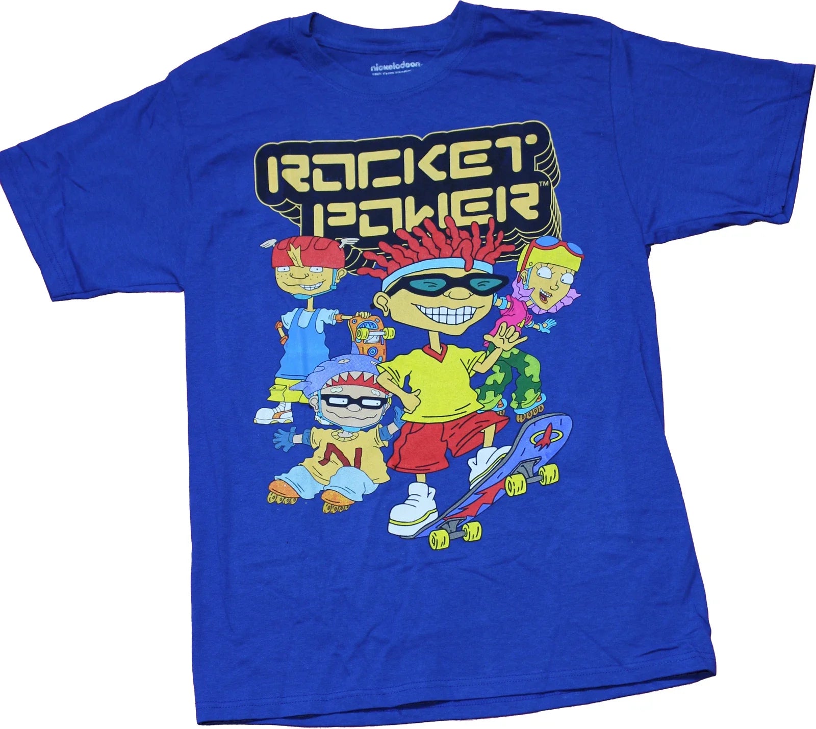 Rocket Power New Adult T-Shirt - Group Under Logo Image Unisex T-shirt, Sweatshirt, Hoodie, Long Sleeve Tee - T-Shirt, Sweatshirt, Hoodie