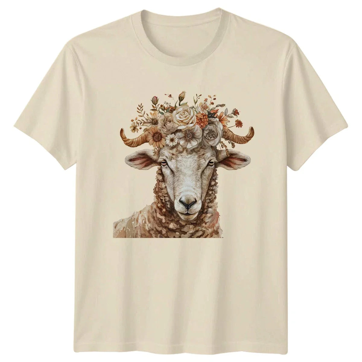 Floral Sheep Boho Rustic T-Shirt Womens Gift For Her Unisex T-shirt, Sweatshirt, Hoodie, Long Sleeve Tee - T-Shirt, Sweatshirt, Hoodie