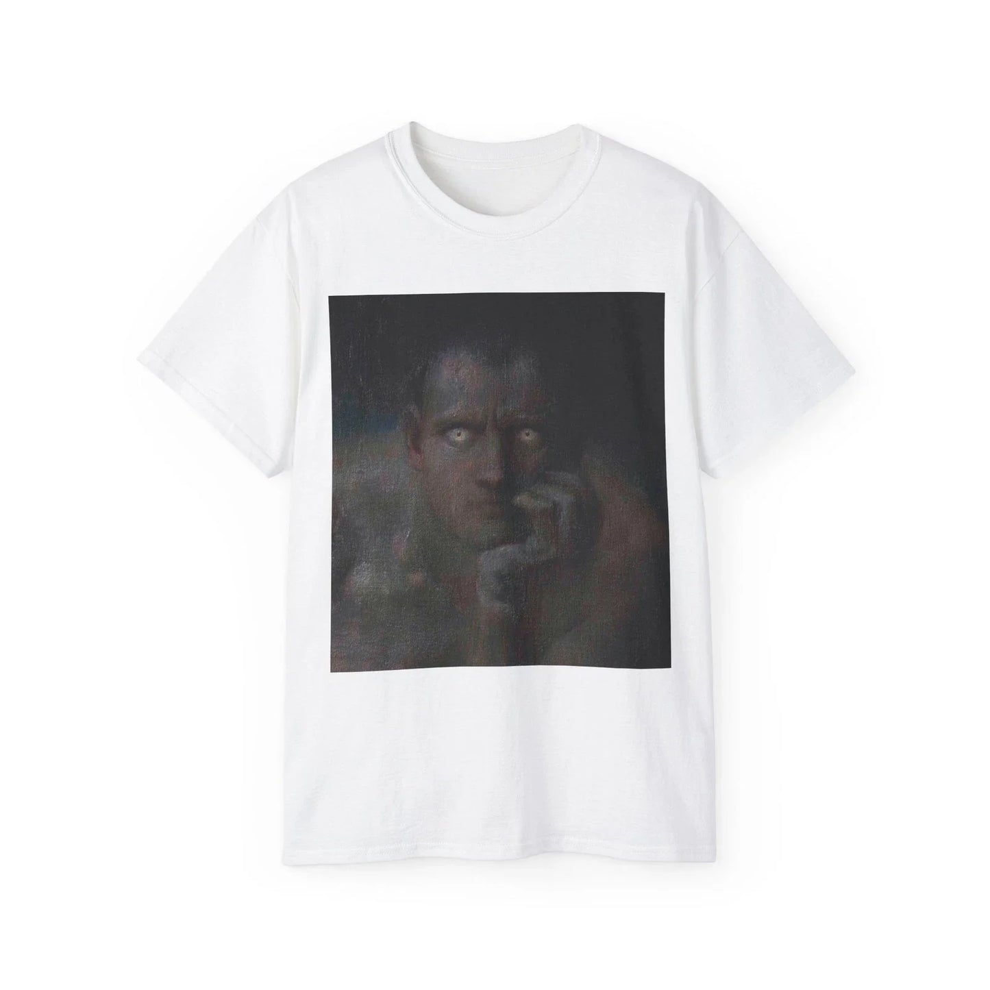 Lucifer T-Shirt | Von Stuck Painting, Dark Moody Art, Surreal Design Unisex T-shirt, Sweatshirt, Hoodie, Long Sleeve Tee - T-Shirt, Sweatshirt, Hoodie