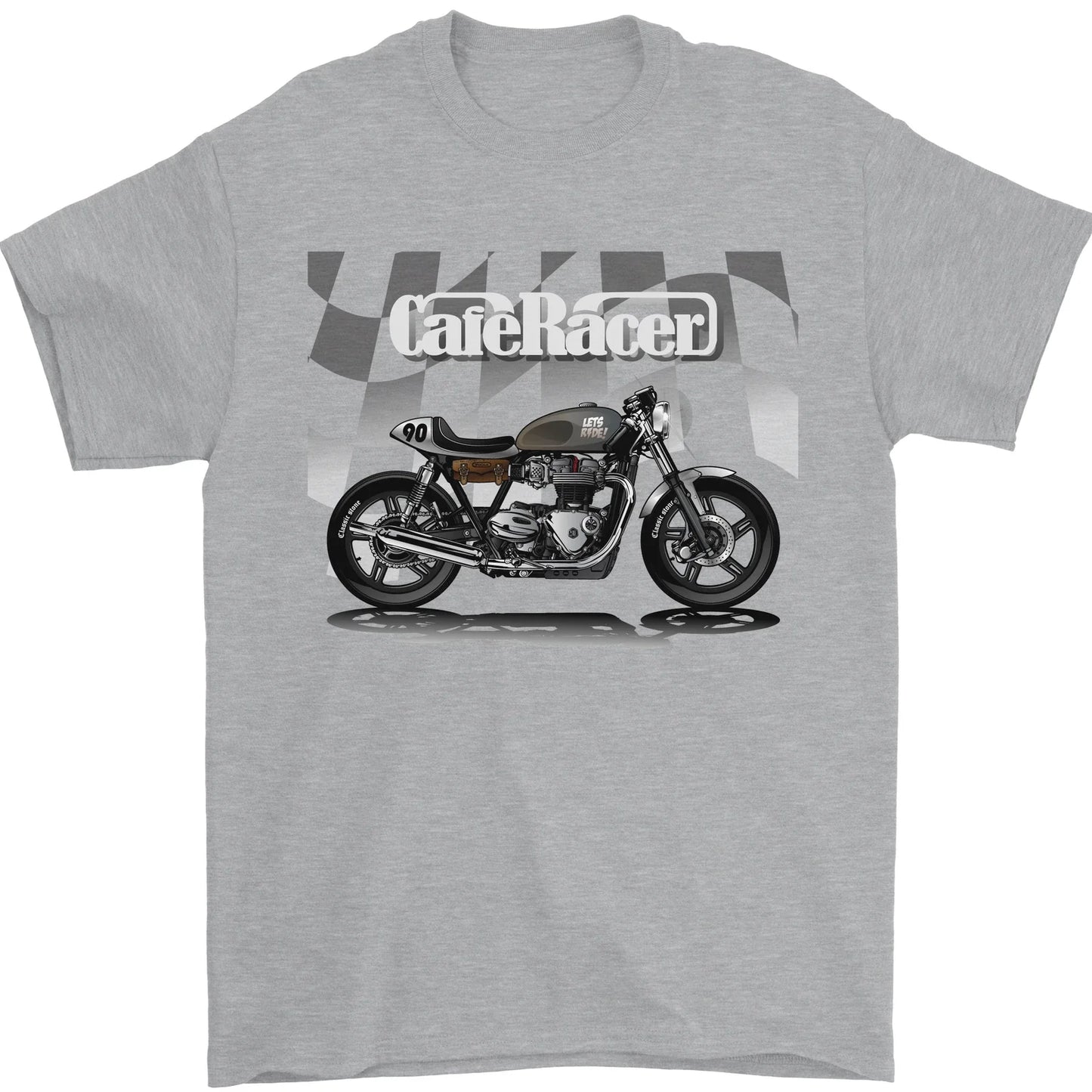 Cafe Racer Motorbike Motorcycle Biker Mens T-Shirt 100% Cotton Unisex T-shirt, Sweatshirt, Hoodie, Long Sleeve Tee - T-Shirt, Sweatshirt, Hoodie