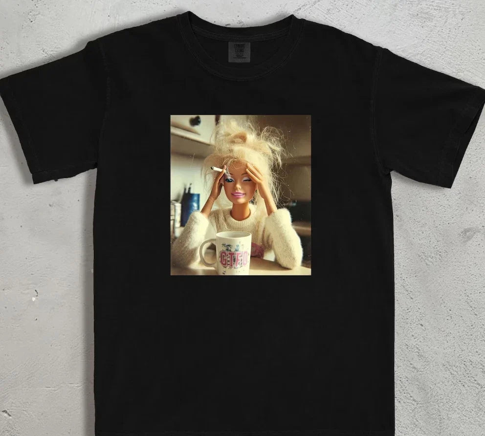 Vintage 90s Distressed Doll Meme Shirt Unisex T-shirt, Sweatshirt, Hoodie, Long Sleeve Tee - T-Shirt, Sweatshirt, Hoodie