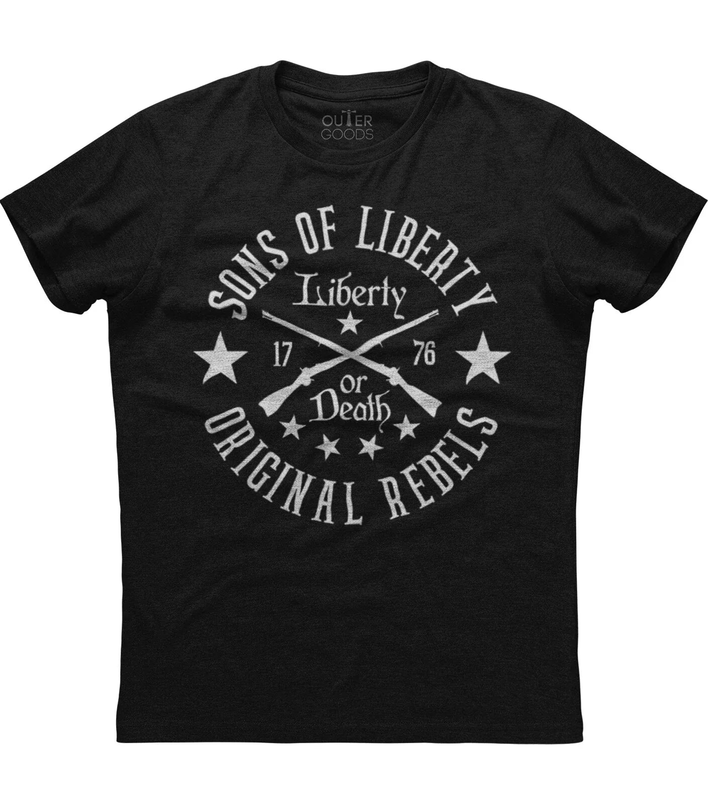 Sons Of Liberty Musket Mens Short Sleeve New Cotton Black T-shirt Unisex T-shirt, Sweatshirt, Hoodie, Long Sleeve Tee - T-Shirt, Sweatshirt, Hoodie