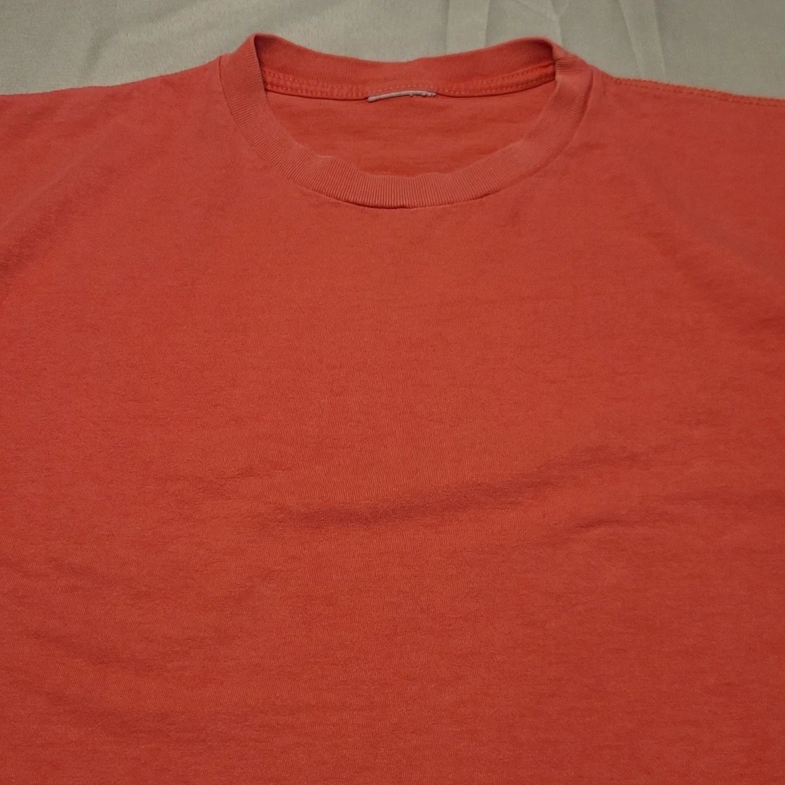 Unbranded T-Shirt Mens XL Salmon Pink Short Sleeve Crewneck Basic Tee Casual Unisex T-shirt, Sweatshirt, Hoodie, Long Sleeve Tee - T-Shirt, Sweatshirt, Hoodie