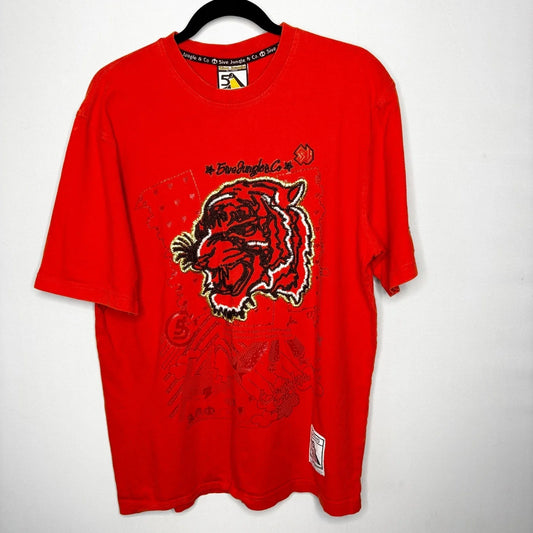 5ive Jungle NYC 5 Boroughs Graphic T-Shirt Size L Embroidered Tiger Streetwear Unisex T-shirt, Sweatshirt, Hoodie, Long Sleeve Tee - T-Shirt, Sweatshirt, Hoodie