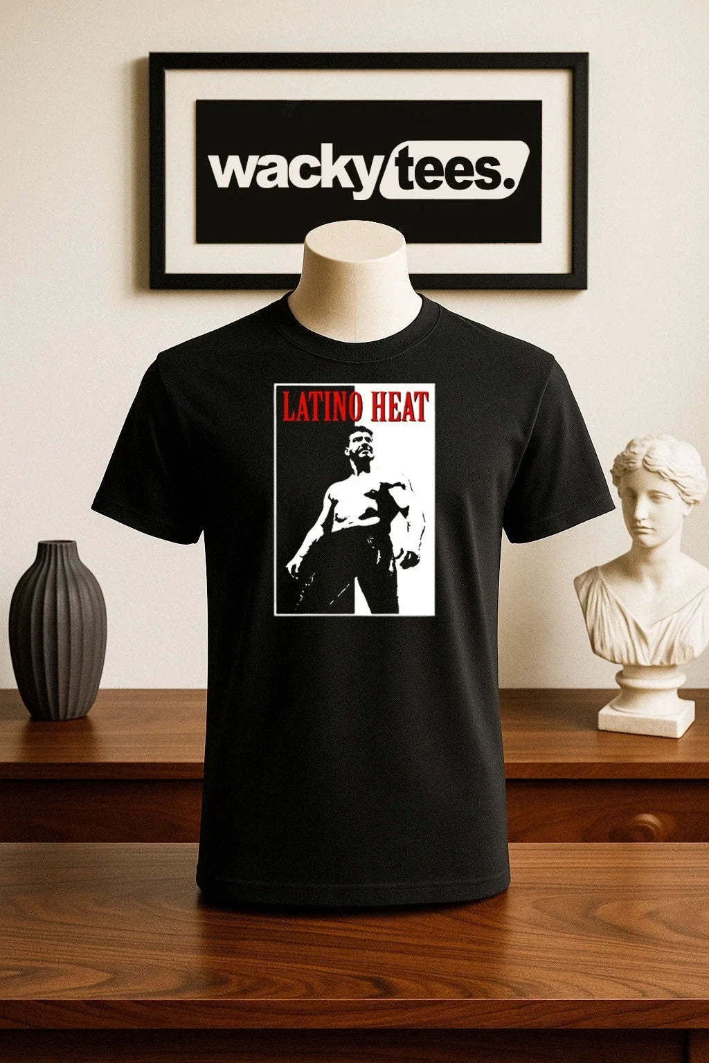 Latino Heat Scarface Eddie Guerrero Wrestling Legend Graphic Tee Shirt Unisex T-shirt, Sweatshirt, Hoodie, Long Sleeve Tee - T-Shirt, Sweatshirt, Hoodie