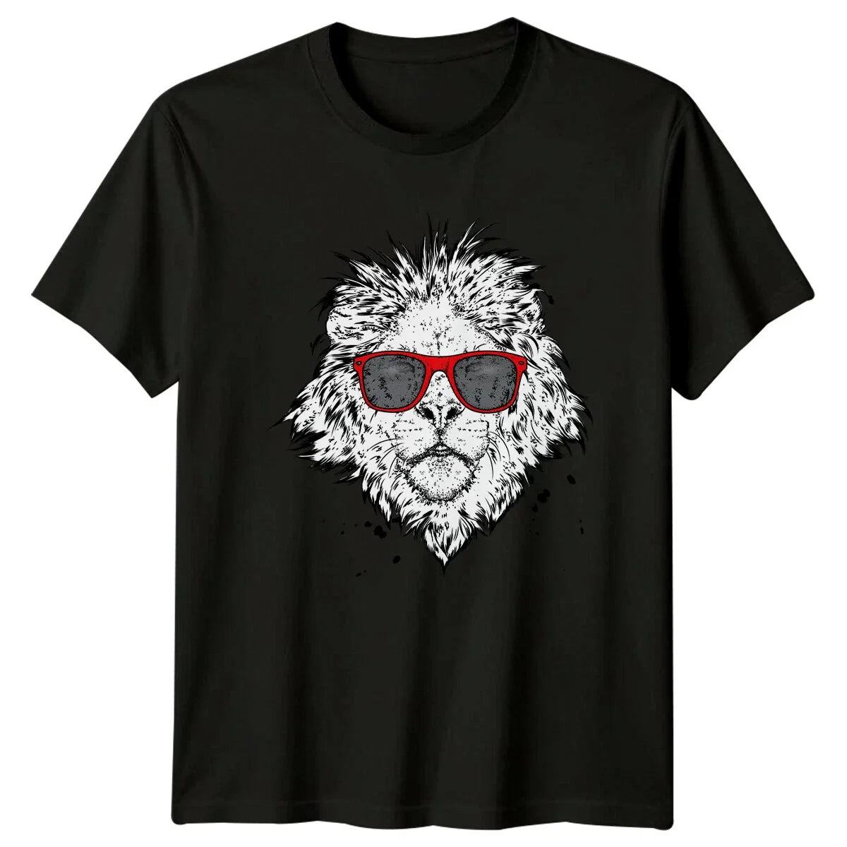 Lion With Sunglasses Animals Mens T-Shirt Womens Graphic Tee Unisex Top Unisex T-shirt, Sweatshirt, Hoodie, Long Sleeve Tee - T-Shirt, Sweatshirt, Hoodie