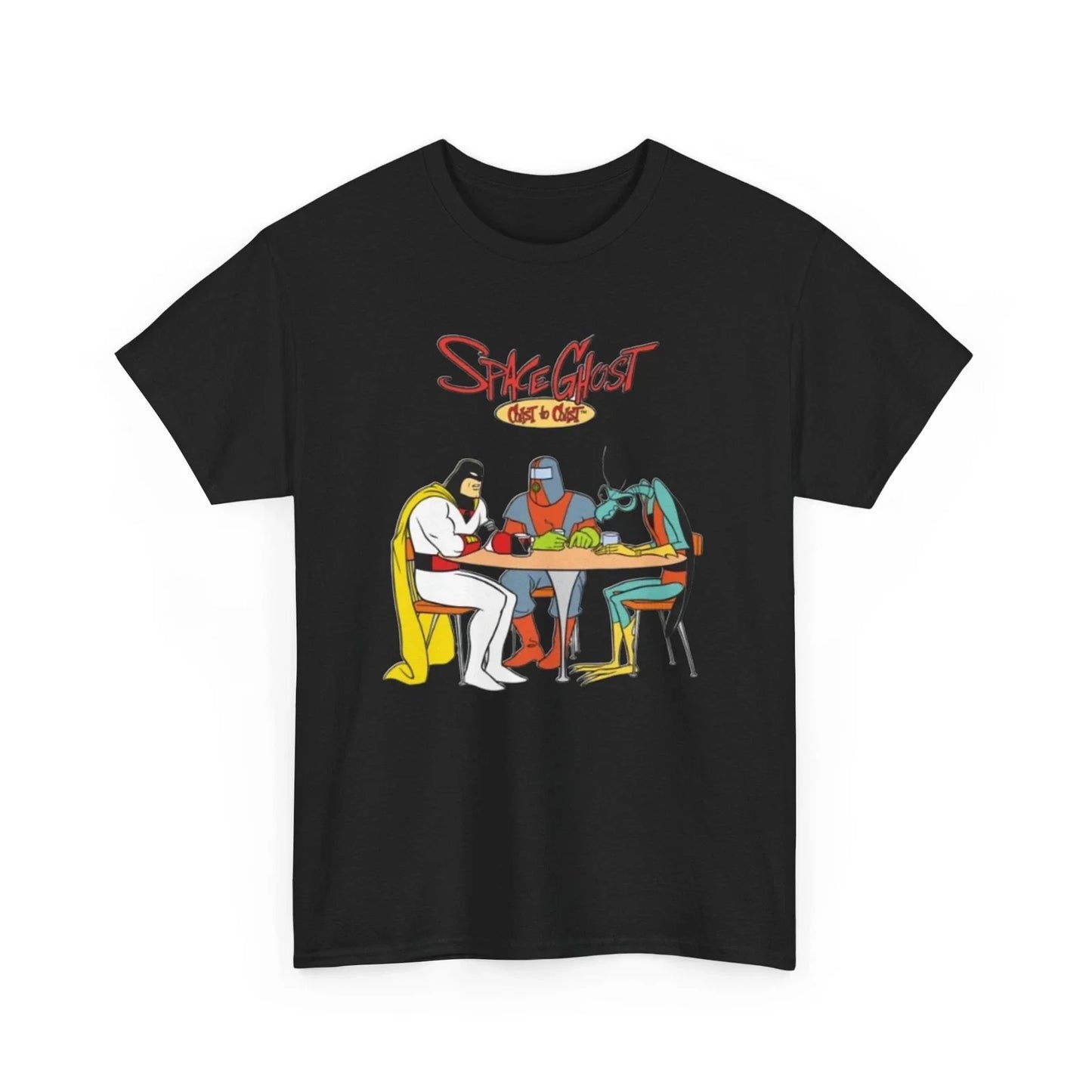 Space Ghost Coast to Coast Tee, Galaxy Cartoon Graphic T-Shirt, Retro TV Show Unisex T-shirt, Sweatshirt, Hoodie, Long Sleeve Tee - T-Shirt, Sweatshirt, Hoodie
