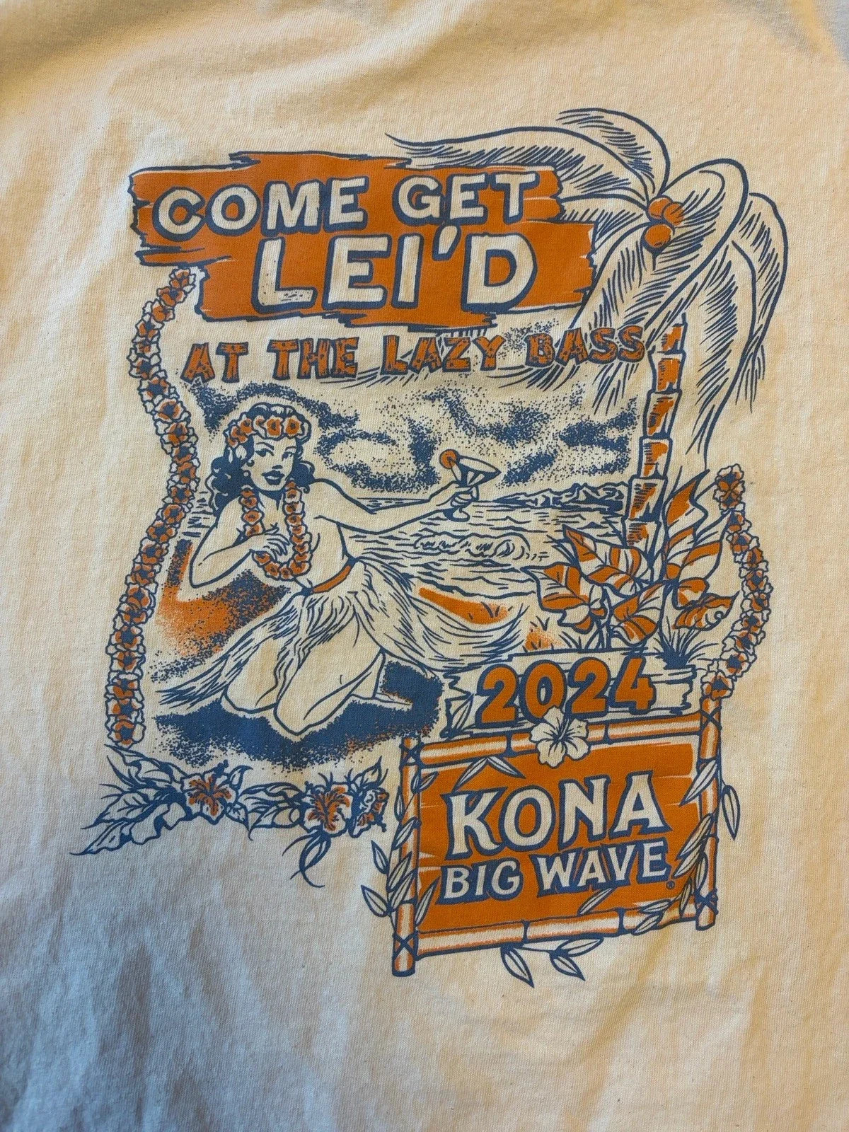 The Lazy Bass Kona Hawaii T Shirt Mens Large Fishing Humor Graphic Tee Unisex T-shirt, Sweatshirt, Hoodie, Long Sleeve Tee - T-Shirt, Sweatshirt, Hoodie