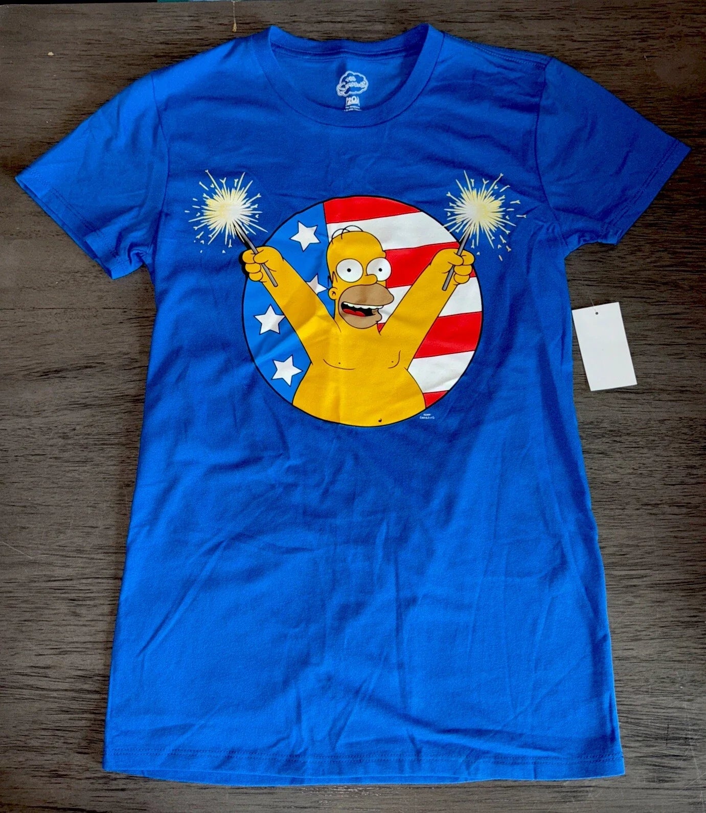 The Simpsons Homer Woohoo Men's 4th of July T-Shirt, Blue, XS S M L XL 2X New Unisex T-shirt, Sweatshirt, Hoodie, Long Sleeve Tee - T-Shirt, Sweatshirt, Hoodie
