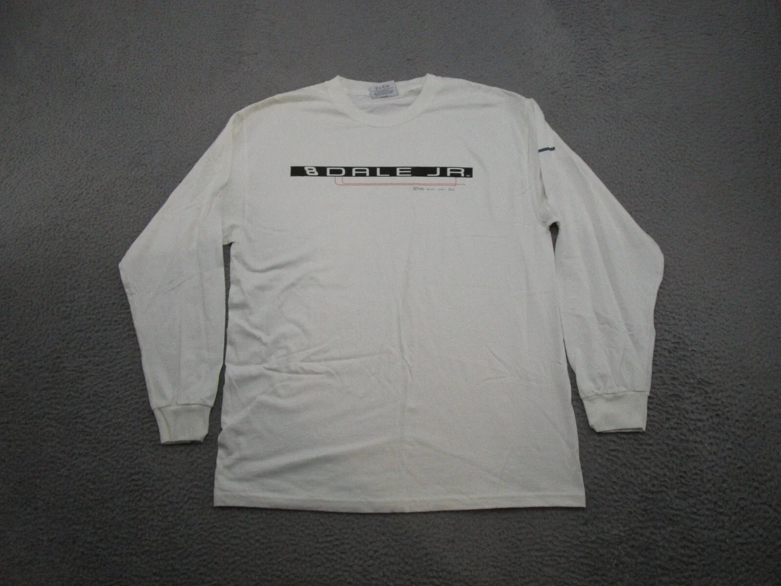 VTG Y2K Dale Earnhardt Jr Long Sleeve Spell Out Shirt Mens SZ M Budweiser NASCAR Unisex T-shirt, Sweatshirt, Hoodie, Long Sleeve Tee - T-Shirt, Sweatshirt, Hoodie