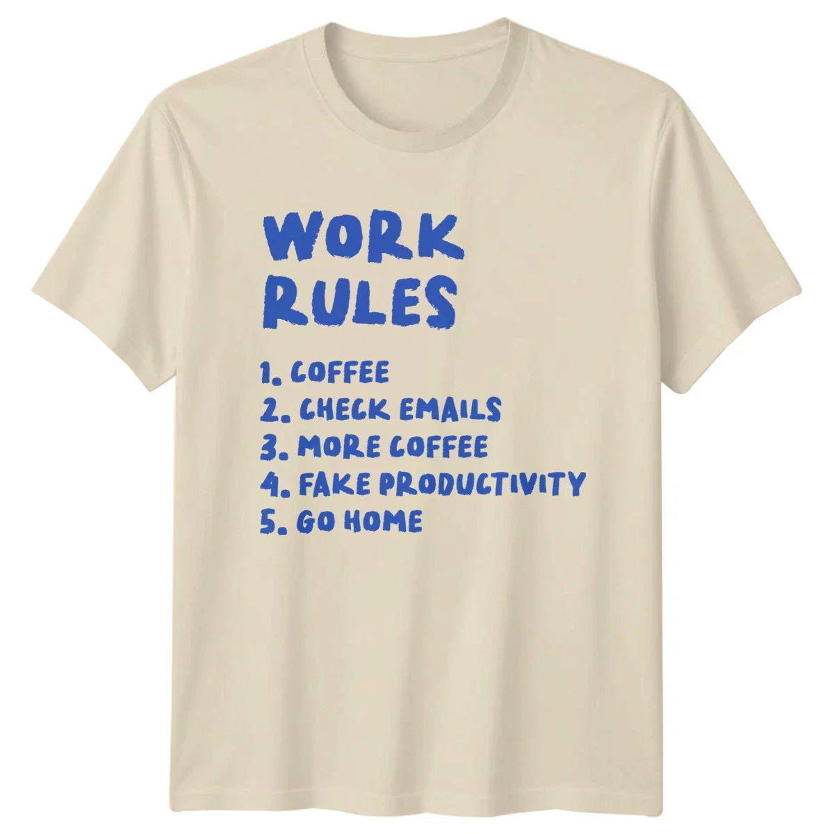 Work Rules 1 Coffee 2 T-Shirt Coffee Humor Office Life Birthday Gift For Him Unisex T-shirt, Sweatshirt, Hoodie, Long Sleeve Tee - T-Shirt, Sweatshirt, Hoodie