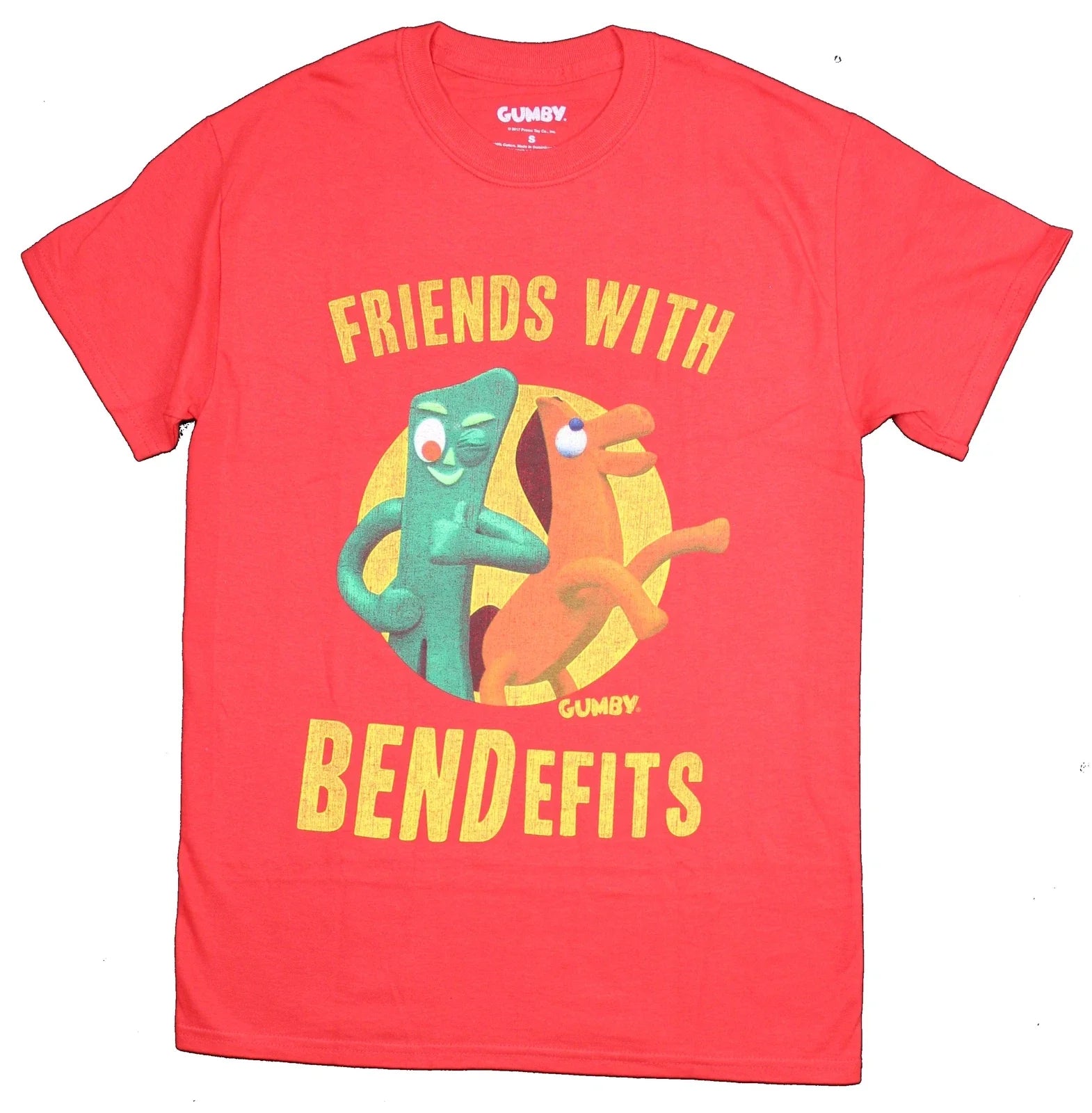 Gumby Mens  T-Shirt - Friends With Benefits Pokey Gumby Pic Unisex T-shirt, Sweatshirt, Hoodie, Long Sleeve Tee - T-Shirt, Sweatshirt, Hoodie