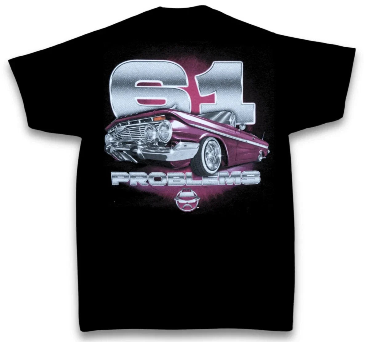 Lowrider T Shirt 61 Problems 1961 Chevrolet Impala Black Unisex T-shirt, Sweatshirt, Hoodie, Long Sleeve Tee - T-Shirt, Sweatshirt, Hoodie