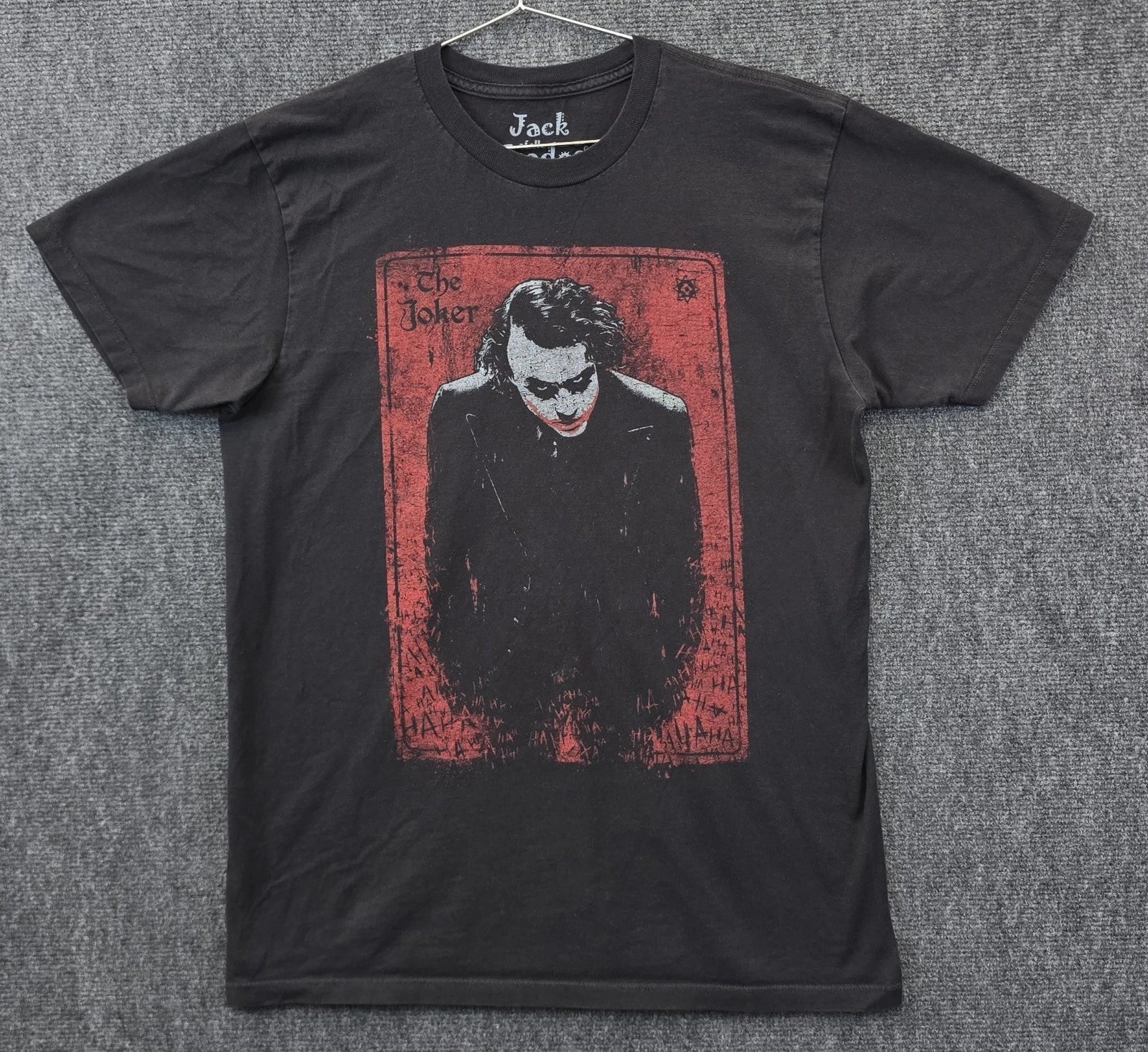 The Dark Knight Joker T-shirt Mens Size M Black Movie Tee Jack Of All Trades Unisex T-shirt, Sweatshirt, Hoodie, Long Sleeve Tee - T-Shirt, Sweatshirt, Hoodie