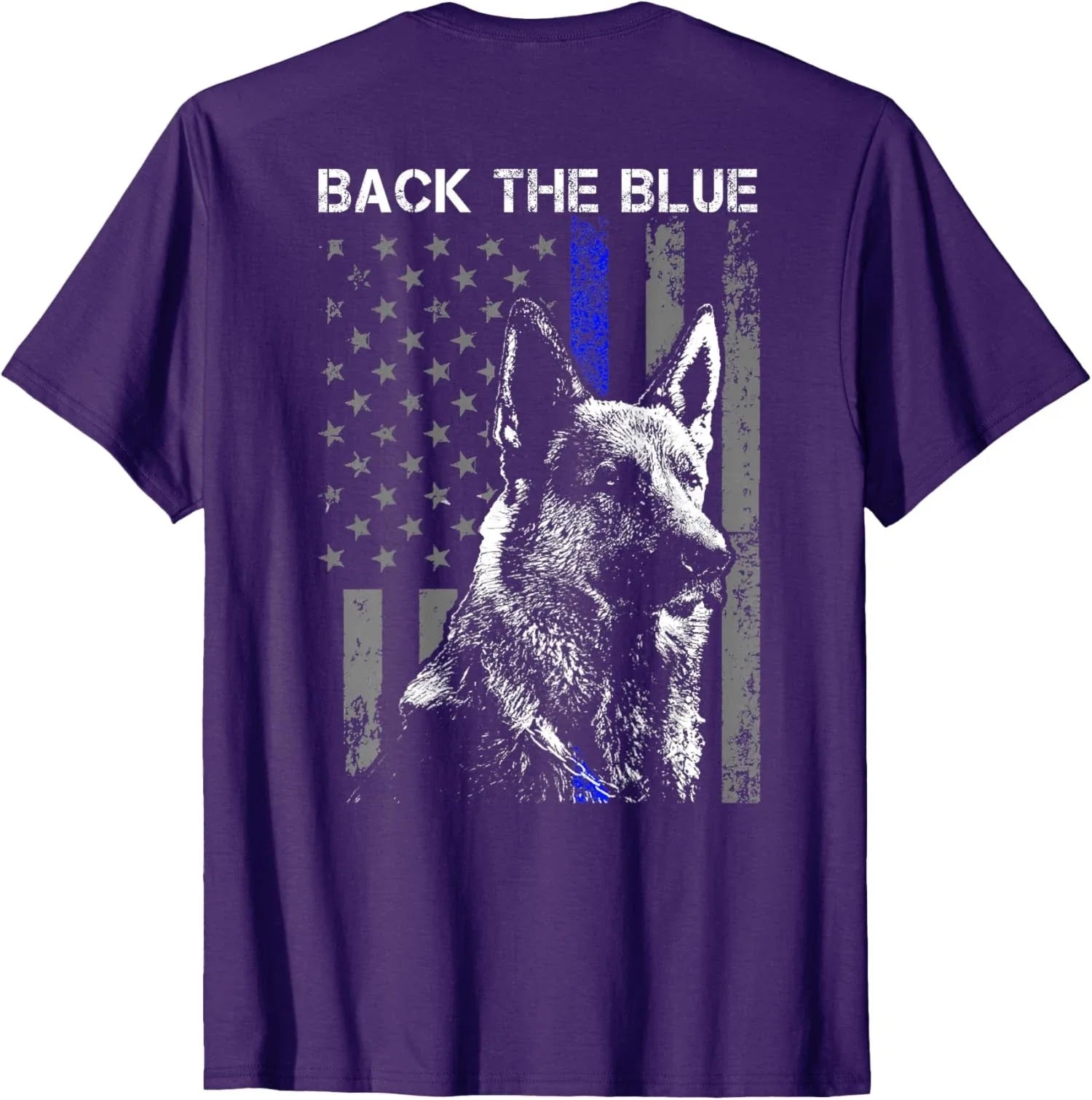 Back The Blue Thin Blue Line American Flag German Dog Unisex T-Shirt Unisex T-shirt, Sweatshirt, Hoodie, Long Sleeve Tee - T-Shirt, Sweatshirt, Hoodie