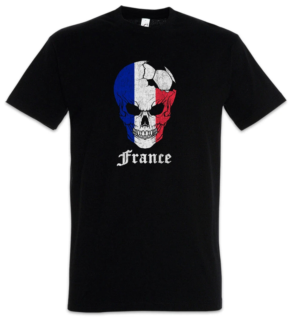 France Football Skull I T-Shirt french Soccer Flag Banner World Championship Unisex T-shirt, Sweatshirt, Hoodie, Long Sleeve Tee - T-Shirt, Sweatshirt, Hoodie
