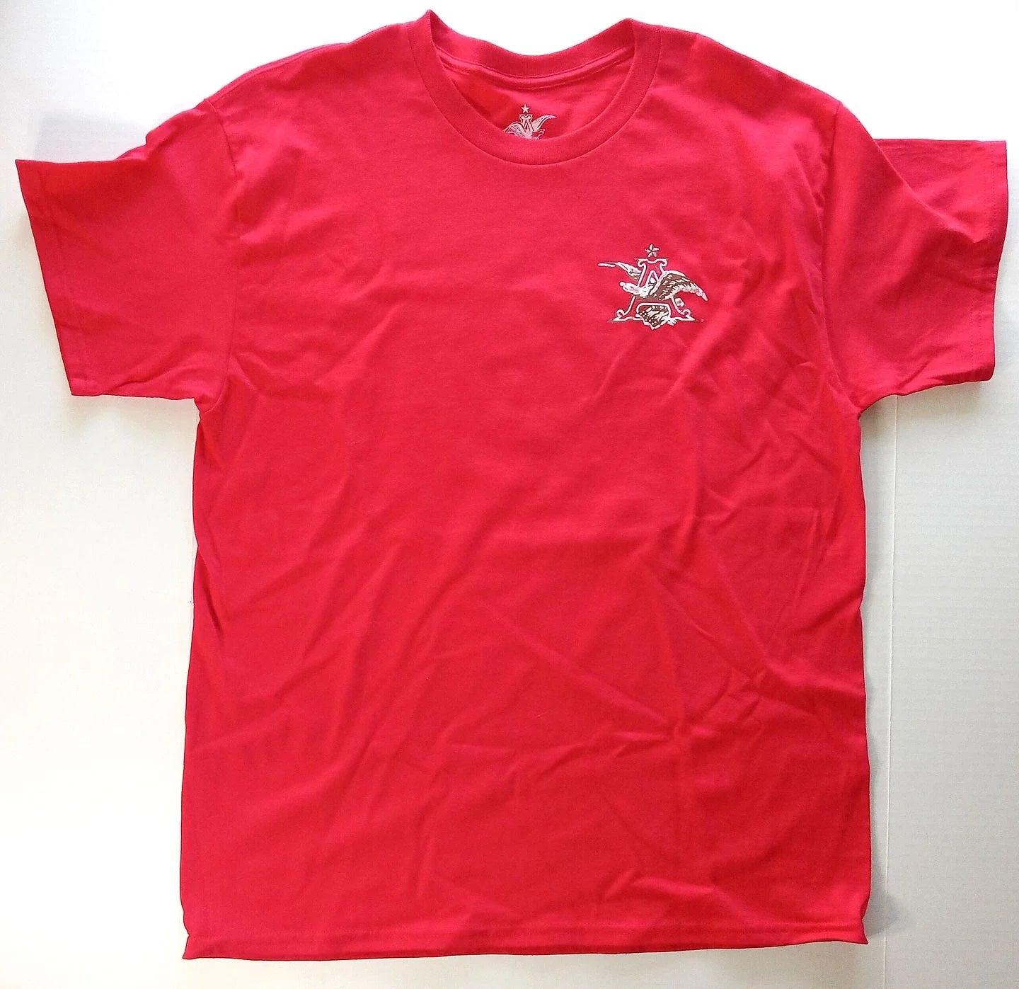 Budweiser Men's Red LG 100% Cotton S/S T Shirt  New Unisex T-shirt, Sweatshirt, Hoodie, Long Sleeve Tee - T-Shirt, Sweatshirt, Hoodie