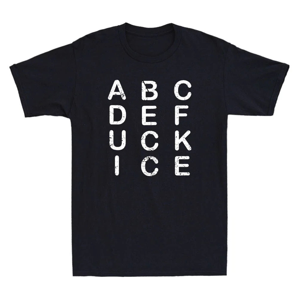 Abcdefuckice Funny Ice Sarcastic Saying Quote Vintage Men's Short Sleeve T-Shirt Unisex T-shirt, Sweatshirt, Hoodie, Long Sleeve Tee - T-Shirt, Sweatshirt, Hoodie