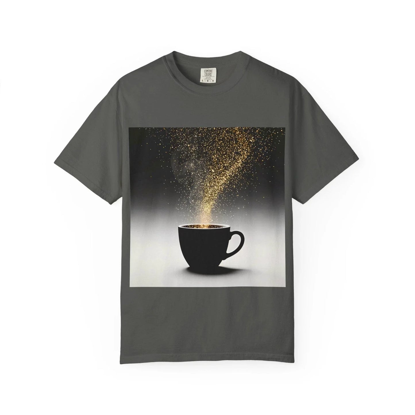 Gold Dust Coffee Magic Shirt Comfort Colors 1717 Luxury Aesthetic Tee Unisex T-shirt, Sweatshirt, Hoodie, Long Sleeve Tee - T-Shirt, Sweatshirt, Hoodie