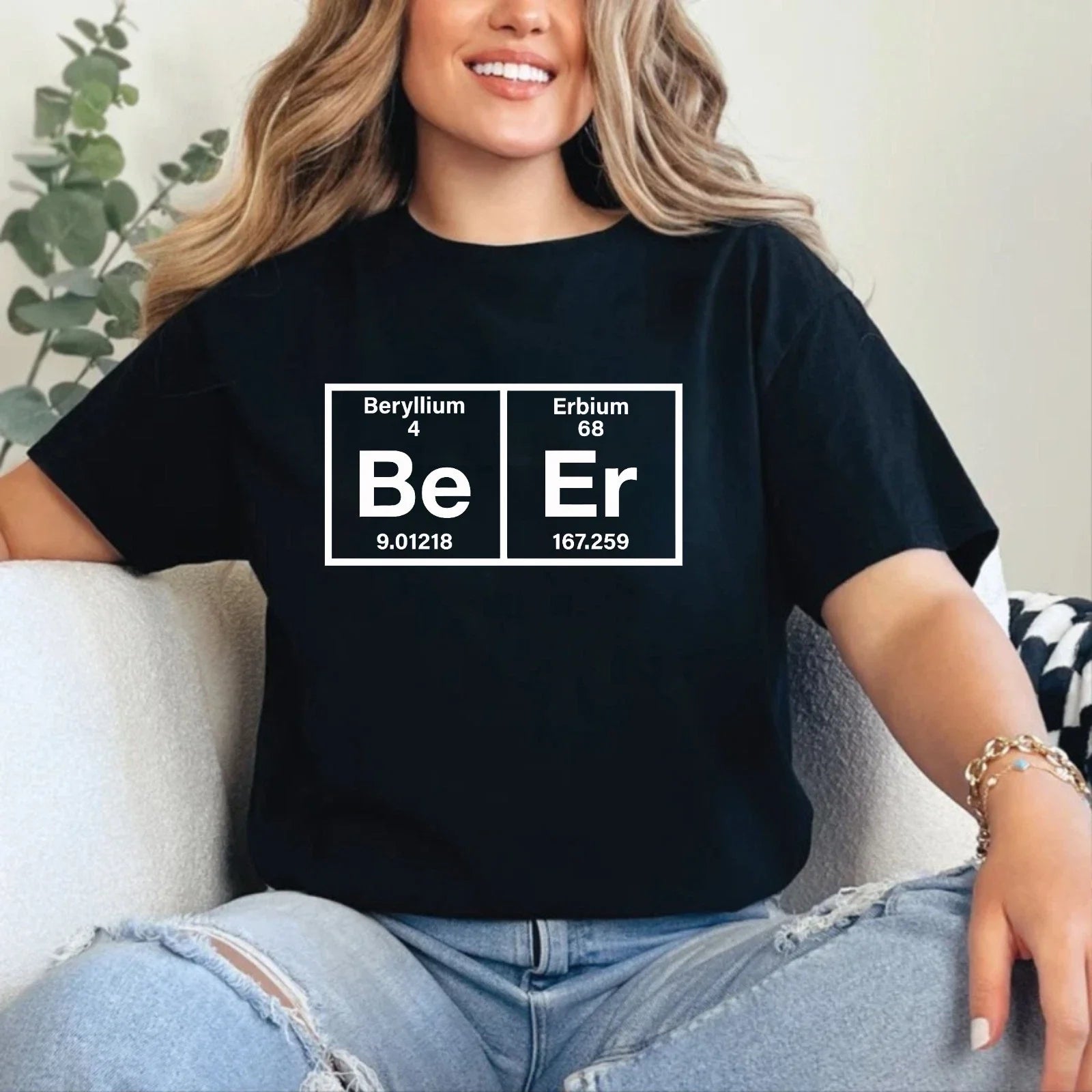Funny Periodic Table T-Shirt - Chemistry Symbols Be & Er Science Meme Unisex Tee Unisex T-shirt, Sweatshirt, Hoodie, Long Sleeve Tee - T-Shirt, Sweatshirt, Hoodie