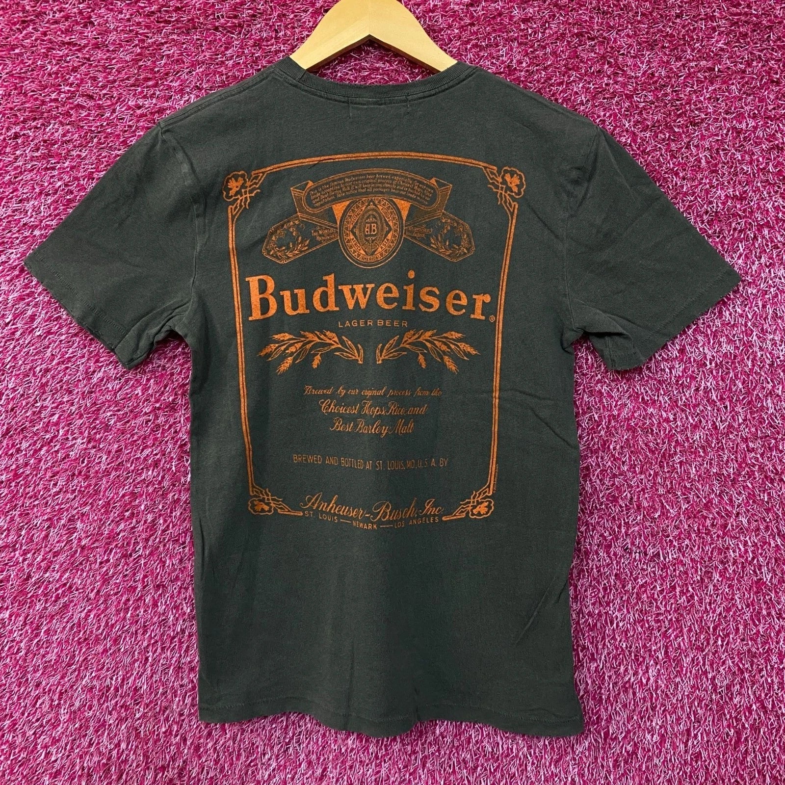 Junk Food Clothing Budweiser Bud King of Beers Vintage Style Tee XS Unisex T-shirt, Sweatshirt, Hoodie, Long Sleeve Tee - T-Shirt, Sweatshirt, Hoodie