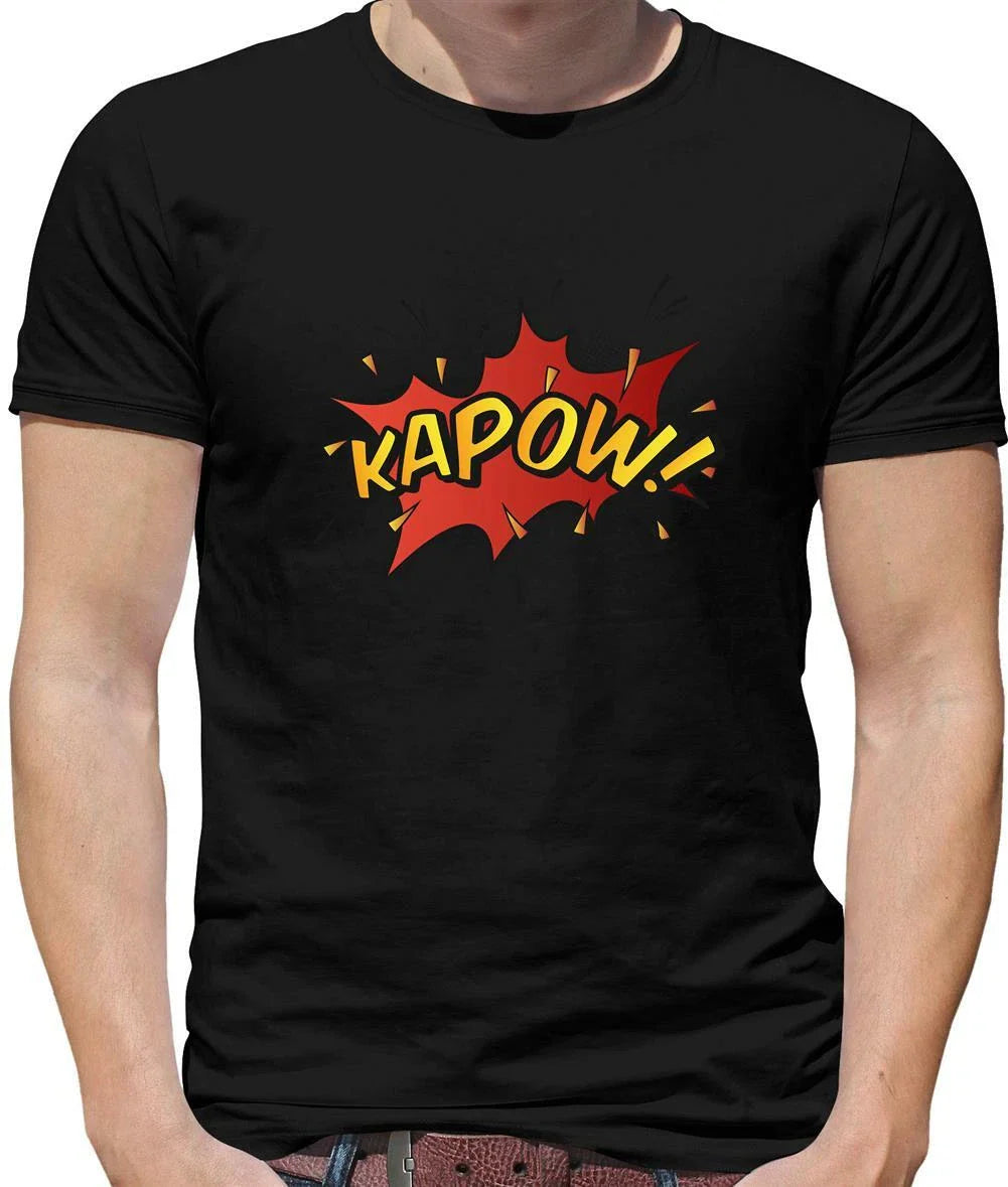 Superhero Kapow Mens T-Shirt - Comic - Comics - Super Heroes - Pop Art - Graphic Unisex T-shirt, Sweatshirt, Hoodie, Long Sleeve Tee - T-Shirt, Sweatshirt, Hoodie