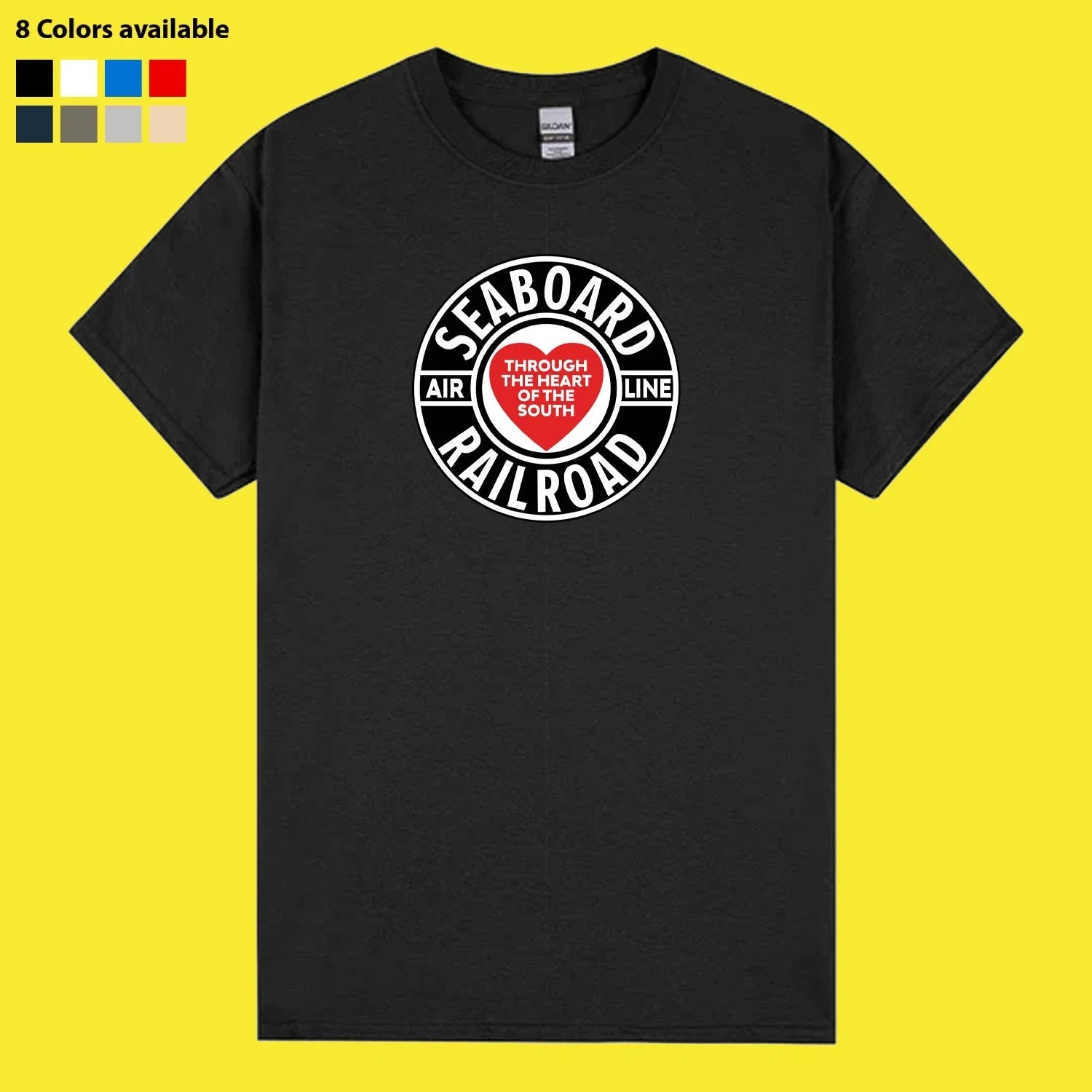 New Shirt SEABOARD Air Line Railroad Logo T-Shirt Funny Made In USA S - 5XL Unisex T-shirt, Sweatshirt, Hoodie, Long Sleeve Tee - T-Shirt, Sweatshirt, Hoodie