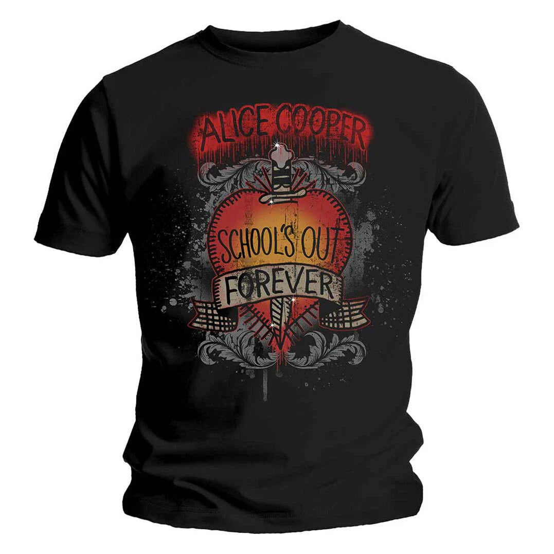Alice Cooper T-Shirt Schools Out Band New Black Official Unisex T-shirt, Sweatshirt, Hoodie, Long Sleeve Tee - T-Shirt, Sweatshirt, Hoodie