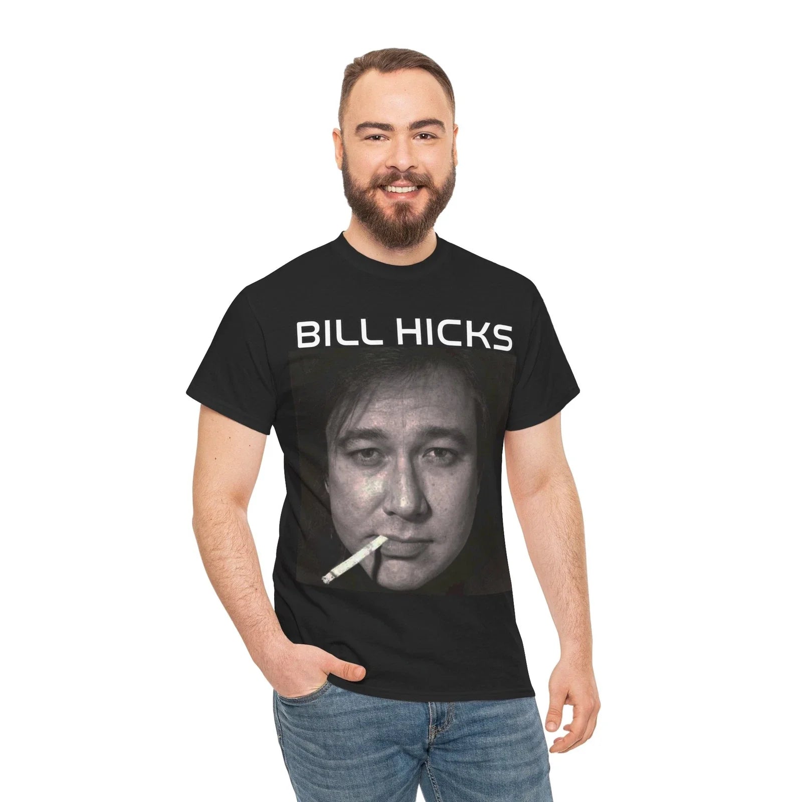 Bill Hicks Comedy Legend Unisex Heavy Cotton Tee Unisex T-shirt, Sweatshirt, Hoodie, Long Sleeve Tee - T-Shirt, Sweatshirt, Hoodie