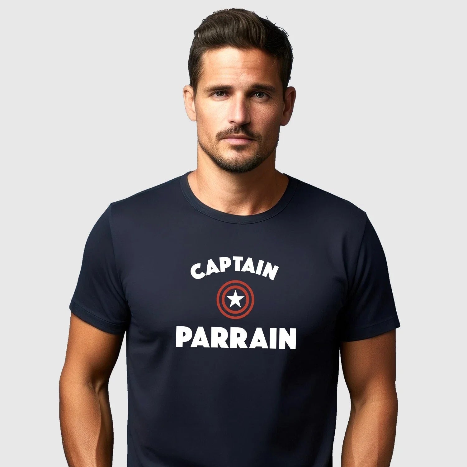 T-Shirt Man short Sleeve Captain Godfather Color Navy Blue Unisex T-shirt, Sweatshirt, Hoodie, Long Sleeve Tee - T-Shirt, Sweatshirt, Hoodie