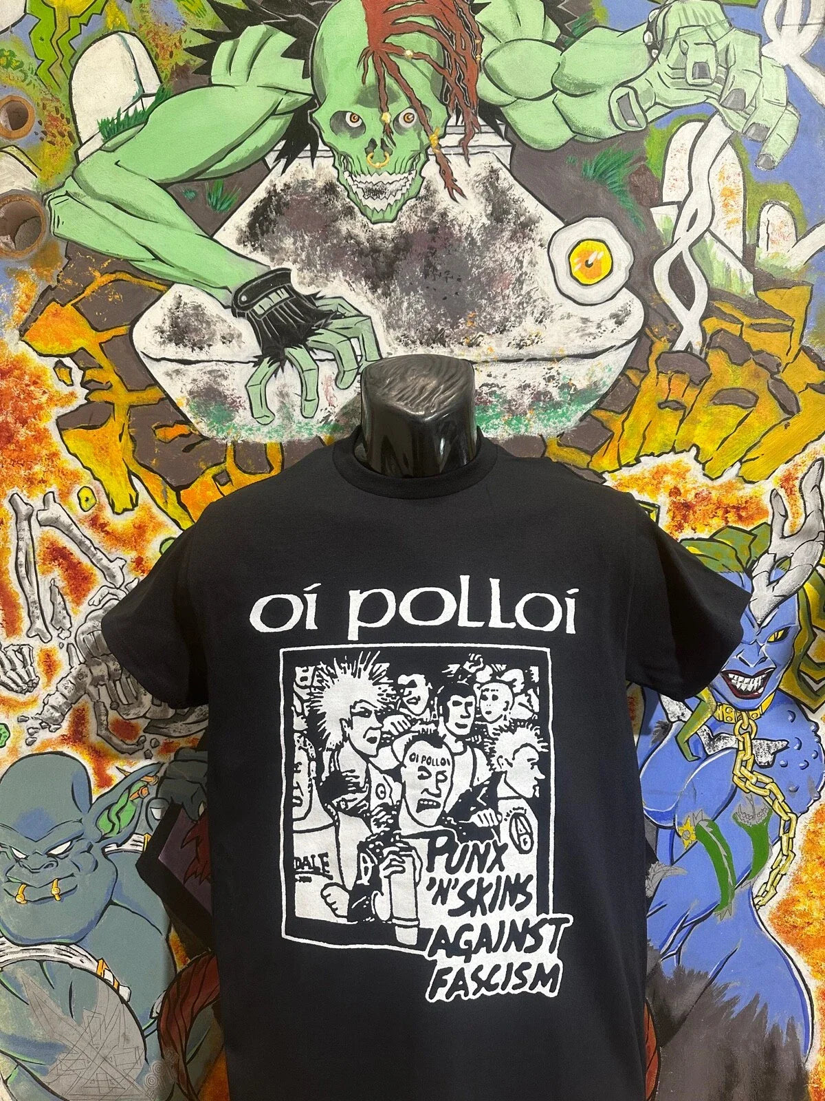 Oi Polloi "Punks 'n Skins" shirt Casualties Black Flag Aus Rotten Unseen Punk Oi Unisex T-shirt, Sweatshirt, Hoodie, Long Sleeve Tee - T-Shirt, Sweatshirt, Hoodie