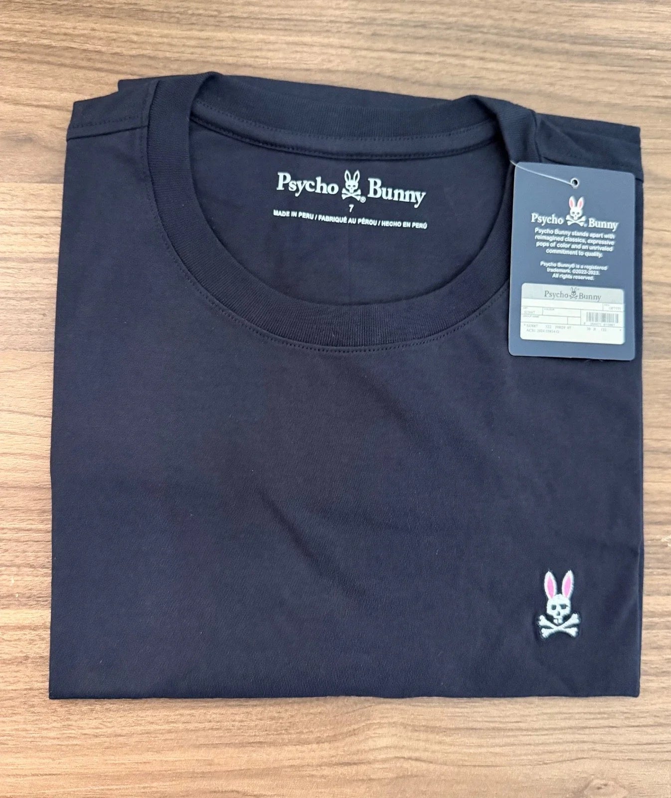 Psycho Bunny Men Crew Neck Navy Blue T Shirt Unisex T-shirt, Sweatshirt, Hoodie, Long Sleeve Tee - T-Shirt, Sweatshirt, Hoodie