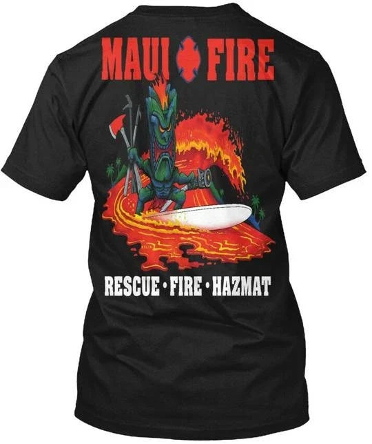 Volunteer Maui Frefighter Fire Fd Rescuefirehazmat T-Shirt Made In USA S To 5XL Unisex T-shirt, Sweatshirt, Hoodie, Long Sleeve Tee - T-Shirt, Sweatshirt, Hoodie
