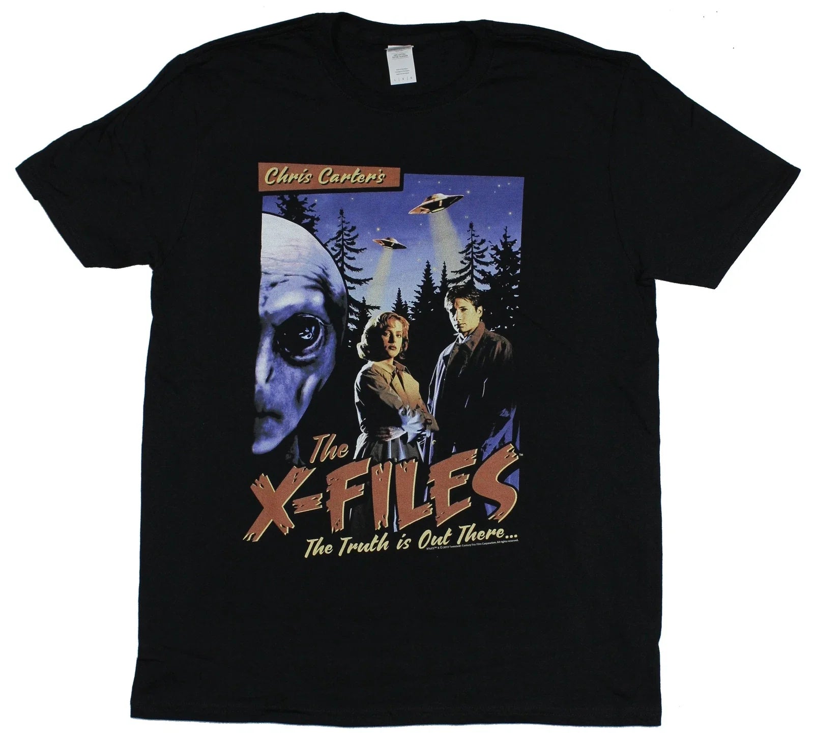 The X-Files Adult New T-Shirt - Old School Movie Poster Design Pic Unisex T-shirt, Sweatshirt, Hoodie, Long Sleeve Tee - T-Shirt, Sweatshirt, Hoodie