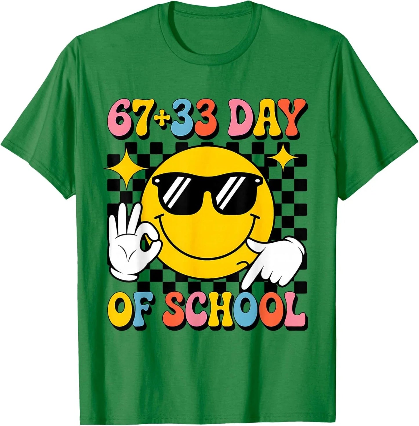 Funny 100 Days of School 67 33 Meme Vibes Unisex T-Shirt Unisex T-shirt, Sweatshirt, Hoodie, Long Sleeve Tee - T-Shirt, Sweatshirt, Hoodie