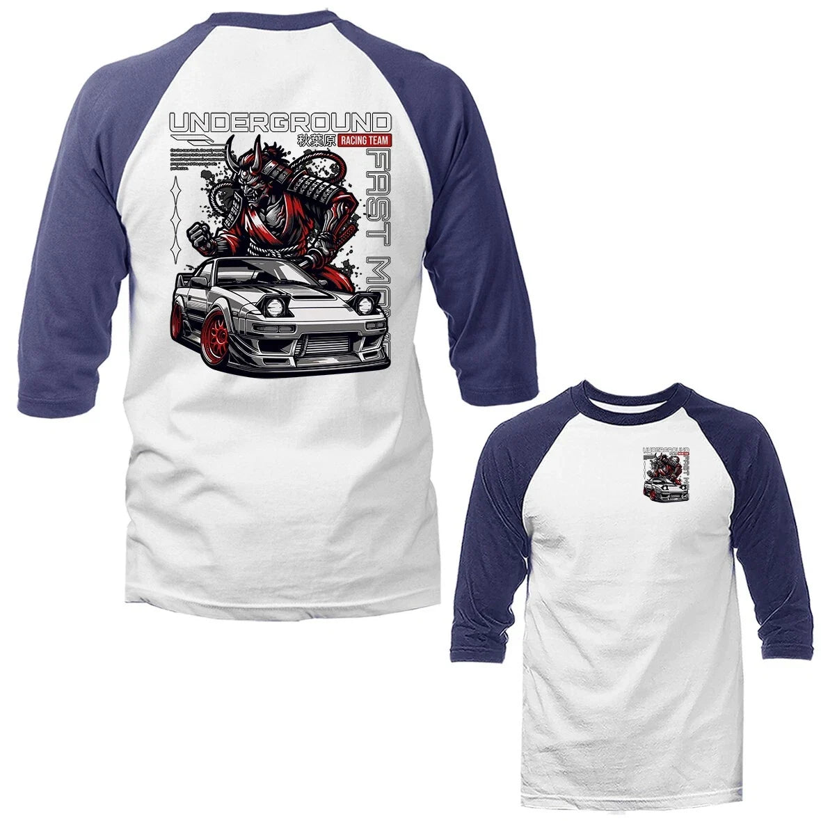Underground Imported Tuned Custom JDM Sports Car 3/4 Sleeve Raglan Unisex T-shirt, Sweatshirt, Hoodie, Long Sleeve Tee - T-Shirt, Sweatshirt, Hoodie