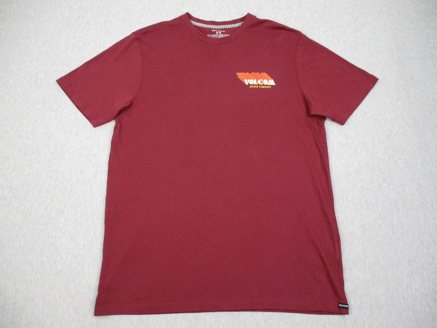 Volcom Shirt Mens Medium Red Modern Fit Organic Cotton Logo Tee Tagless Casual Unisex T-shirt, Sweatshirt, Hoodie, Long Sleeve Tee - T-Shirt, Sweatshirt, Hoodie
