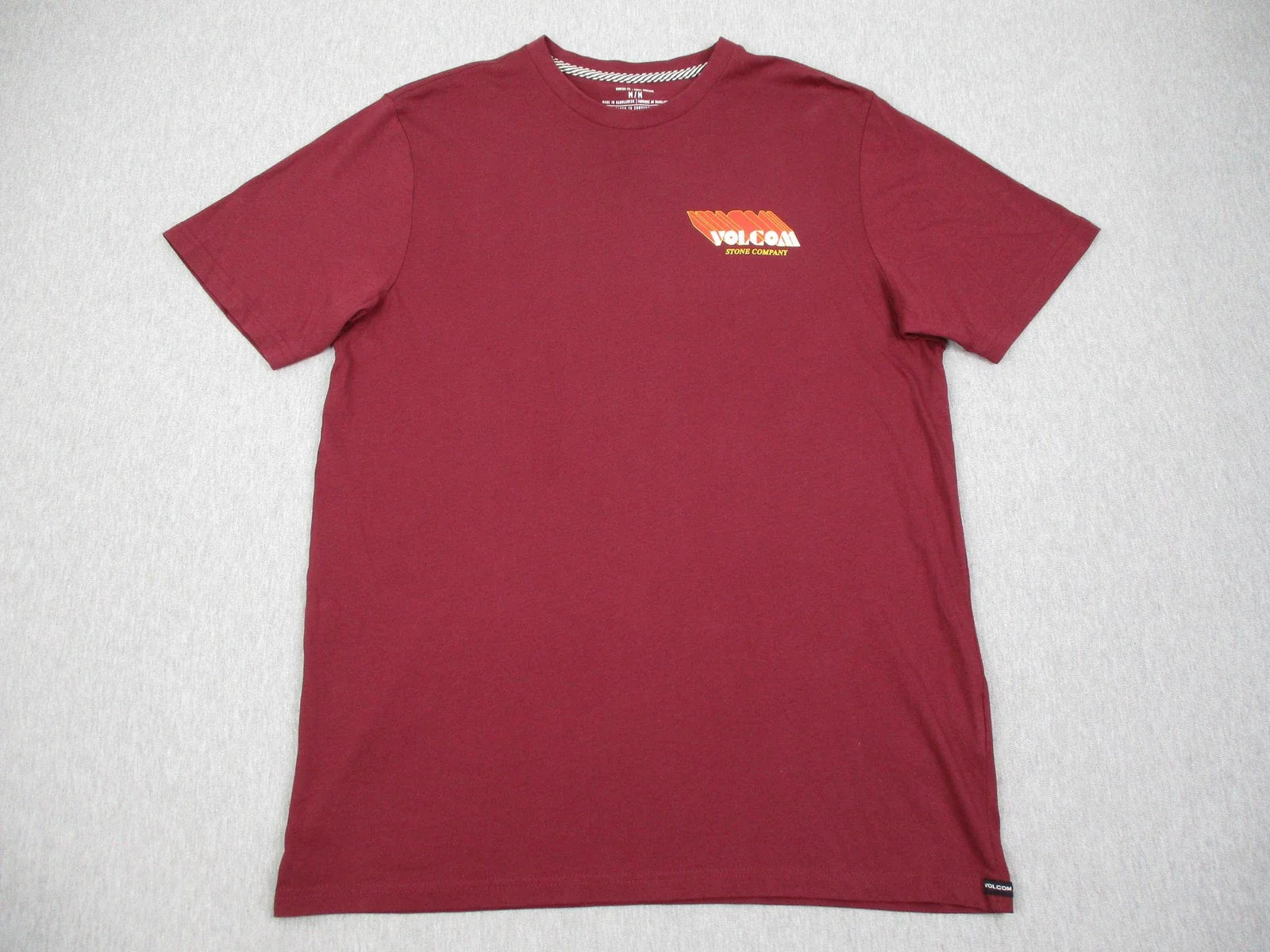 Volcom Shirt Mens Medium Red Modern Fit Organic Cotton Logo Tee Tagless Casual Unisex T-shirt, Sweatshirt, Hoodie, Long Sleeve Tee - T-Shirt, Sweatshirt, Hoodie