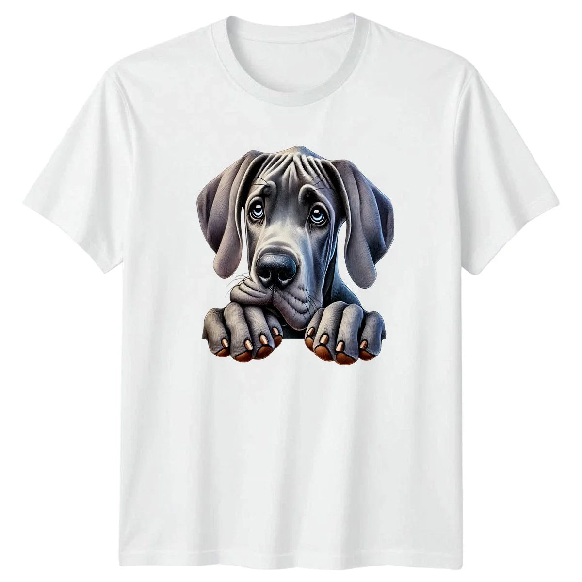 Cute Great Dane Dog Peeking T-Shirt Great Dane Puppy Dog Gift For Him And Her Unisex T-shirt, Sweatshirt, Hoodie, Long Sleeve Tee - T-Shirt, Sweatshirt, Hoodie