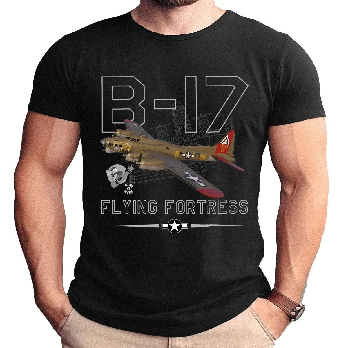 B-17 Flying Fortress Nine O Nine Adult Shirt Unisex T-shirt, Sweatshirt, Hoodie, Long Sleeve Tee - T-Shirt, Sweatshirt, Hoodie