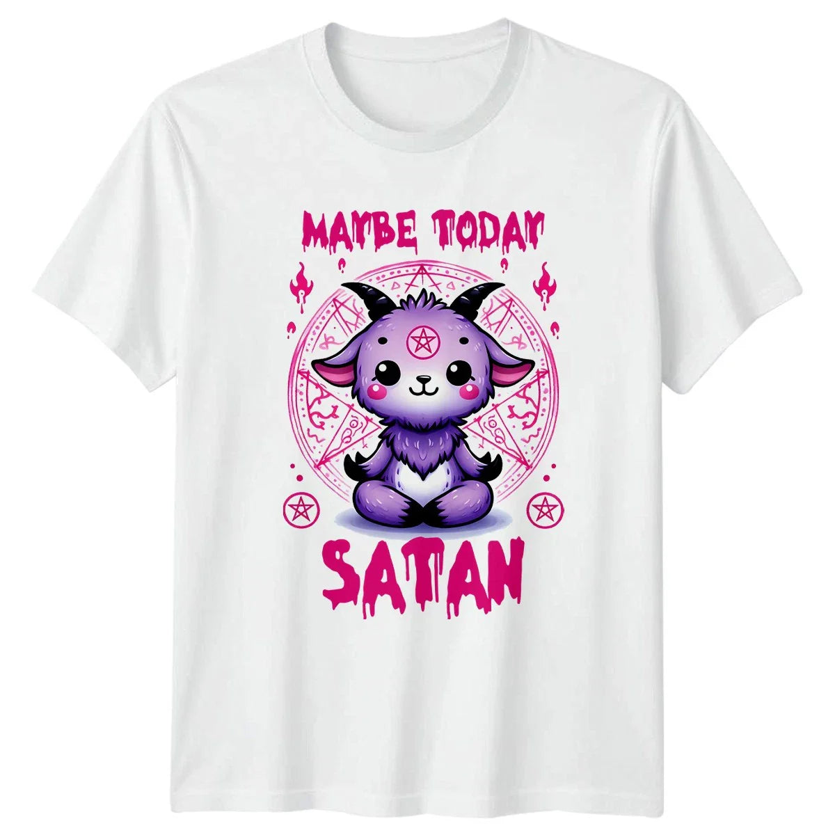 Maybe Today Satan T-Shirt Unisex Occult Gift For Him And Her Unisex T-shirt, Sweatshirt, Hoodie, Long Sleeve Tee - T-Shirt, Sweatshirt, Hoodie