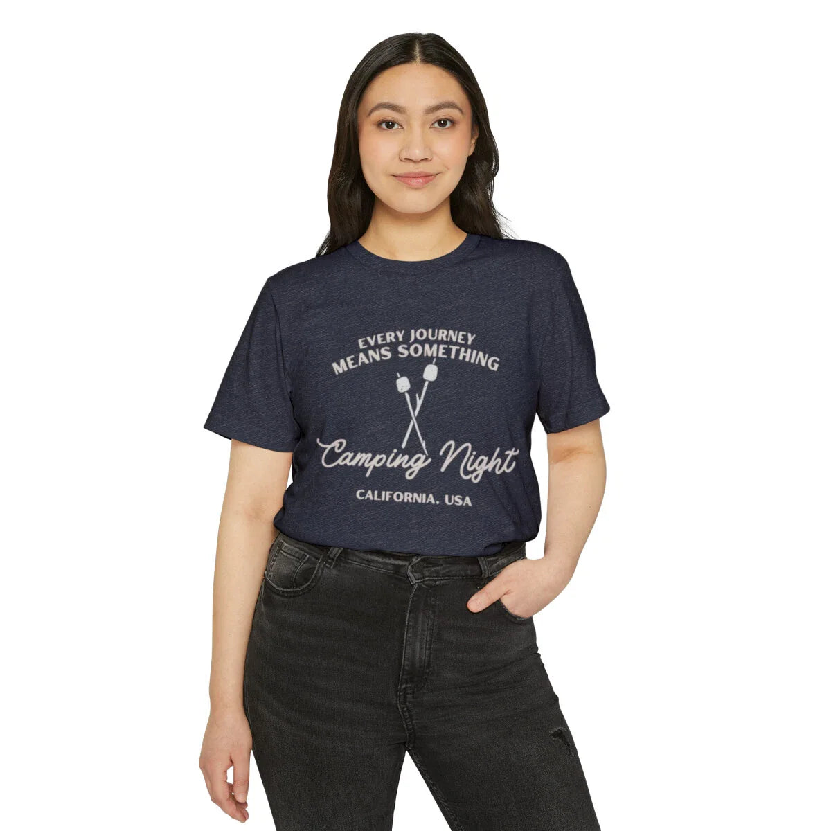 Unisex Organic Camping Jersey T-Shirt For Your Adventures; For Camp Lovers Unisex T-shirt, Sweatshirt, Hoodie, Long Sleeve Tee - T-Shirt, Sweatshirt, Hoodie