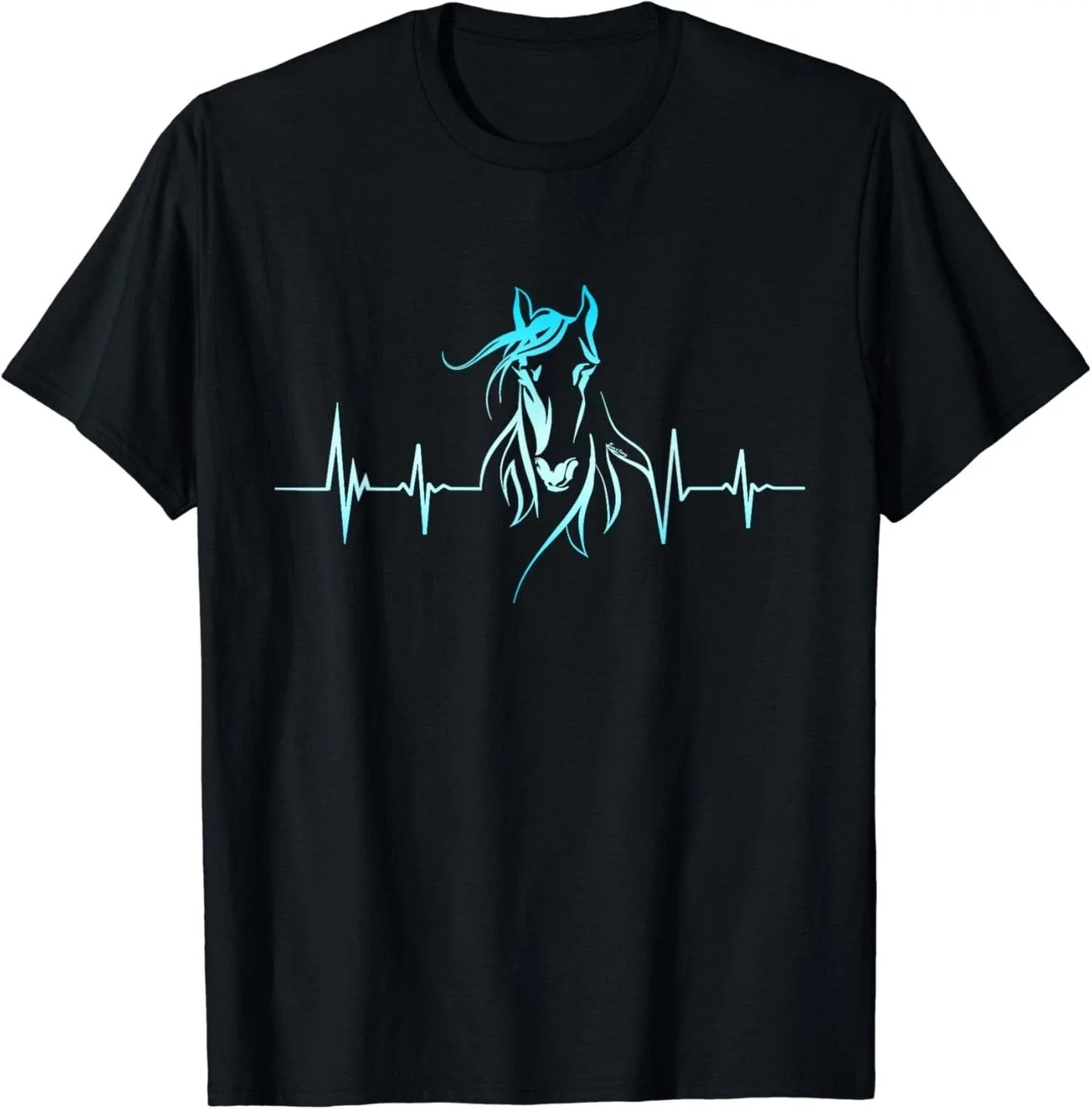 Horse Heartbeat Horse Lover Gifts Women Men Girls Teens Gift Unisex T-Shirt Unisex T-shirt, Sweatshirt, Hoodie, Long Sleeve Tee - T-Shirt, Sweatshirt, Hoodie
