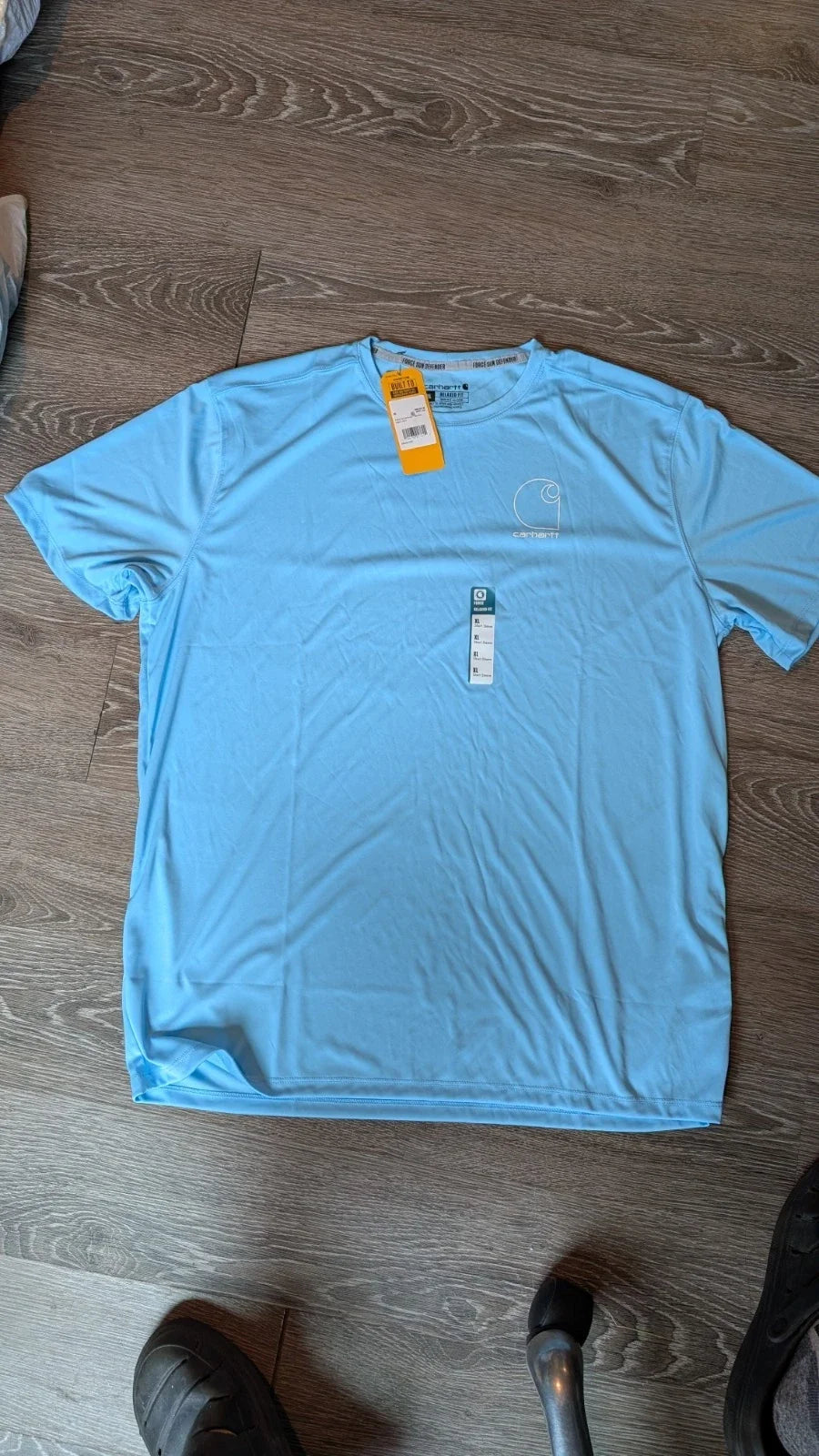 Carhartt Men's Force Sun Defender Short Sleeve Logo T-Shirt, XL, Blue Unisex T-shirt, Sweatshirt, Hoodie, Long Sleeve Tee - T-Shirt, Sweatshirt, Hoodie